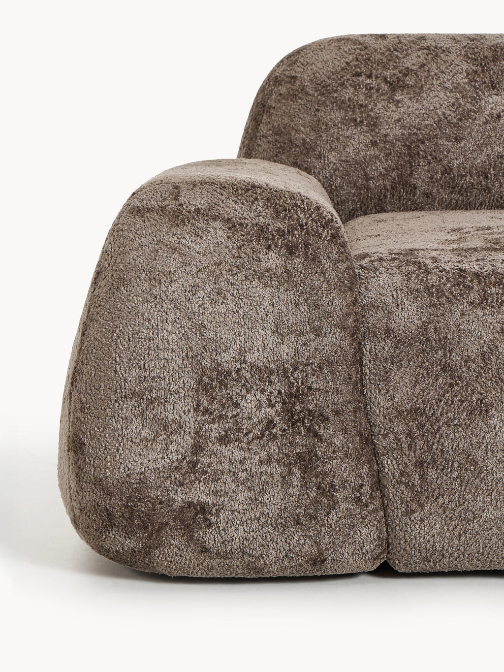Wolke Modular Teddy Bouclé Corner Sofa (4-seater) with Chaise End