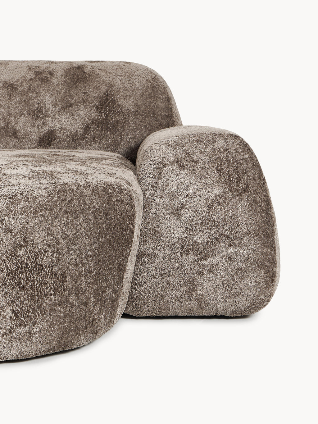 Wolke Modular Teddy Bouclé Corner Sofa (4-seater) with Chaise End