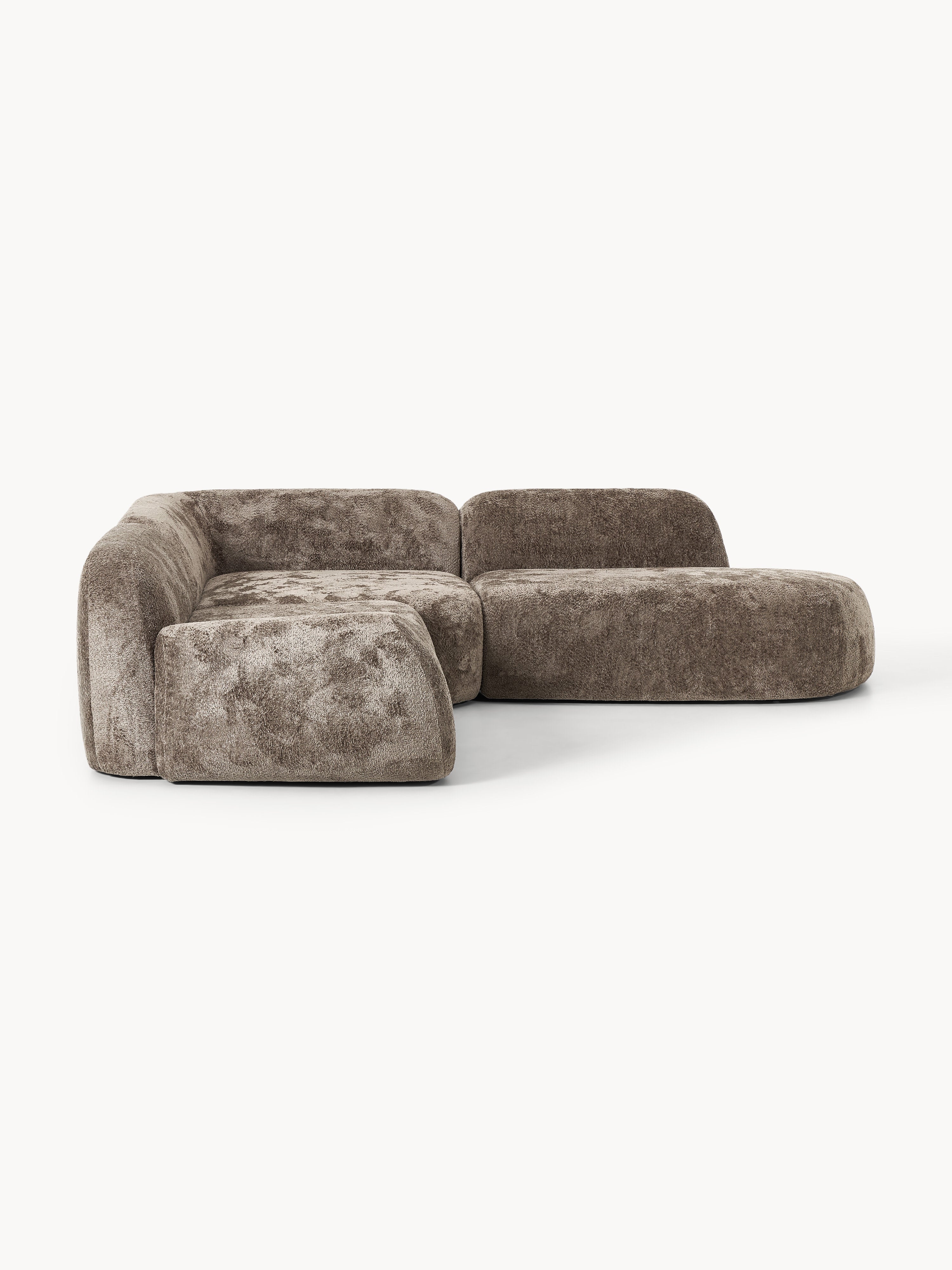 Wolke Modular Teddy Bouclé Corner Sofa (4-seater) with Chaise End
