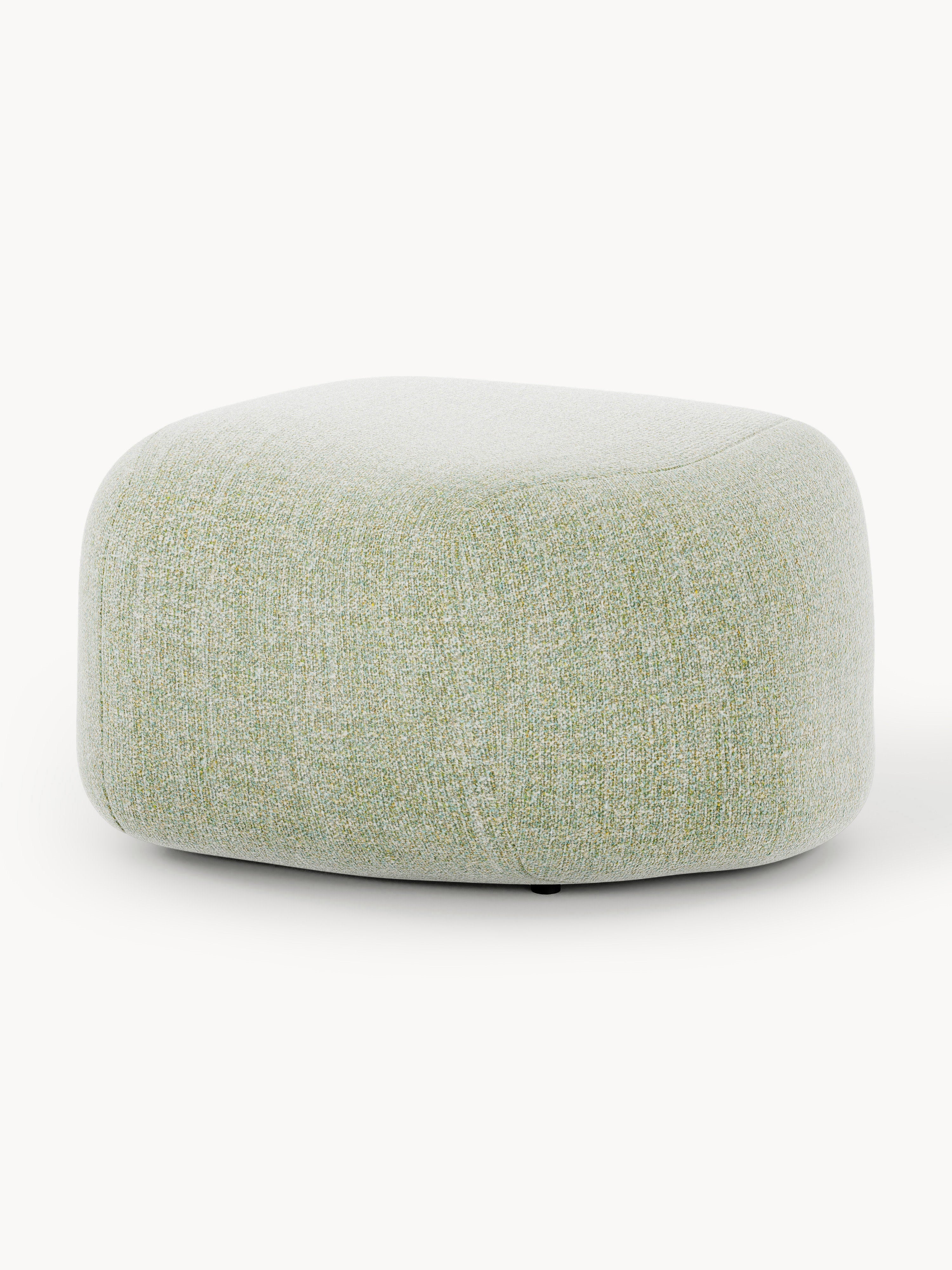 Gallery image 1 - Oval Bouclé Ottoman Wolke