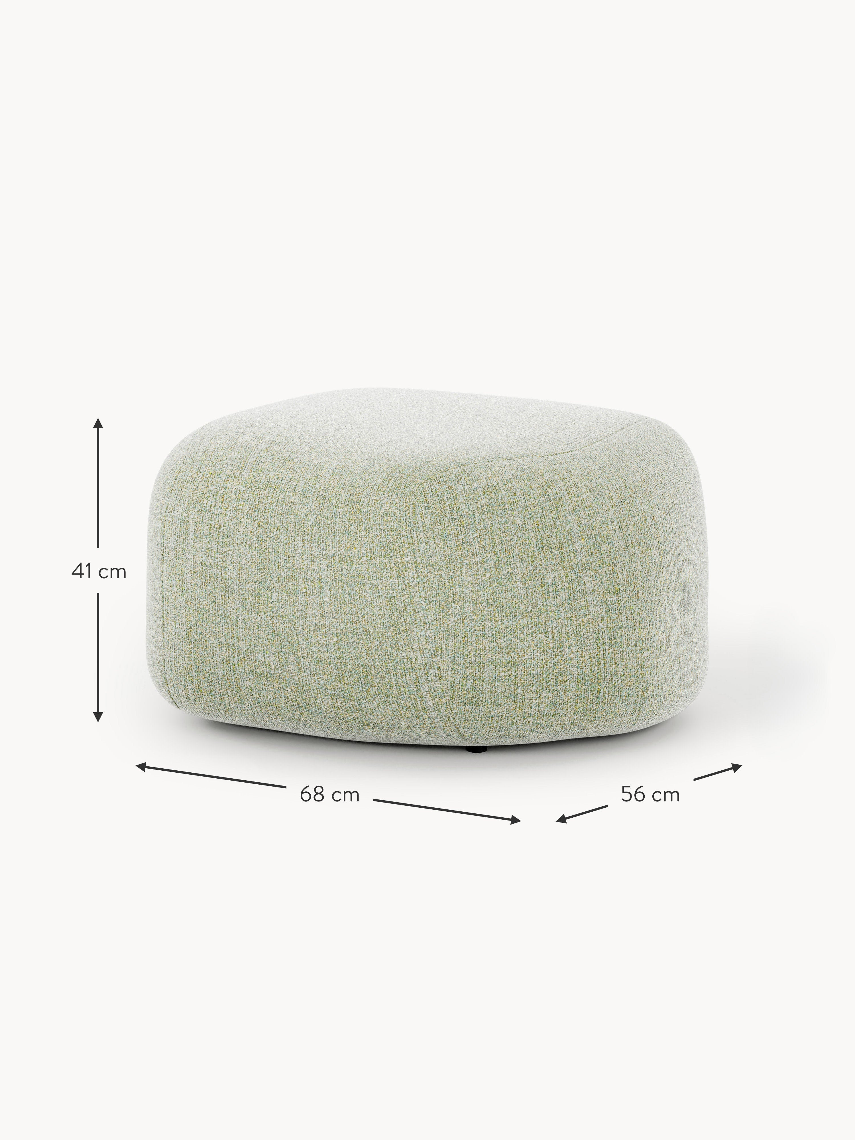 Wolke Oval Bouclé Ottoman