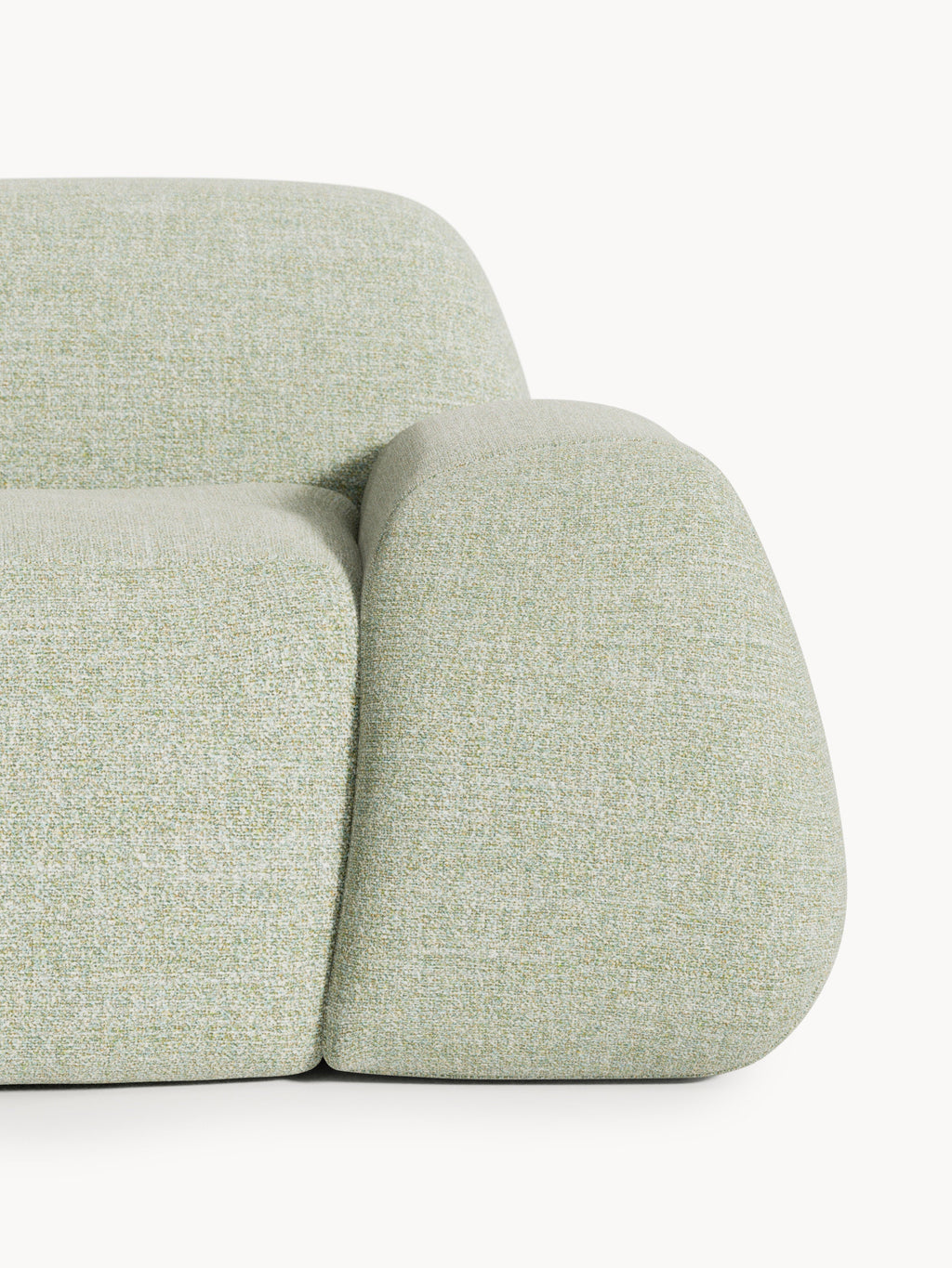 Wolke Modular Bouclé Corner Sofa (4-seater) with Chaise End