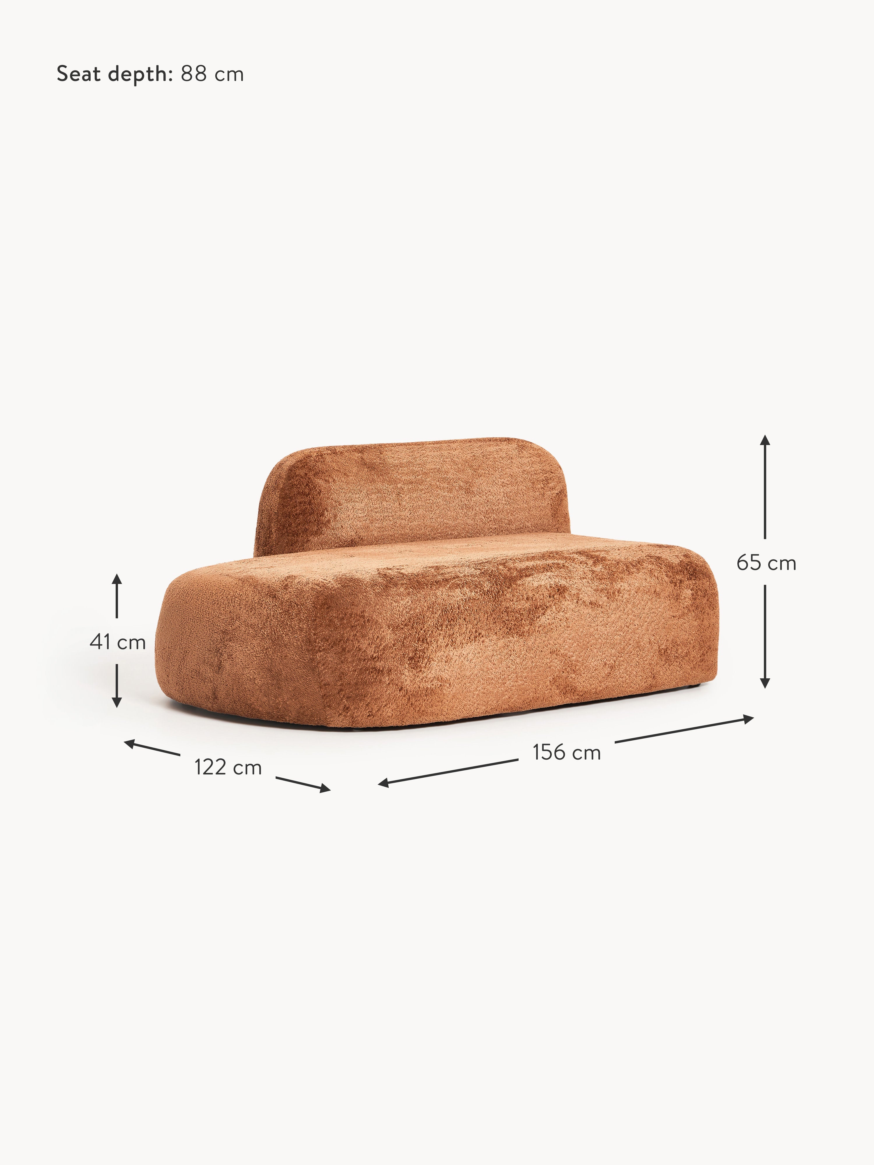 Wolke Teddy Bouclé Chaise Module
