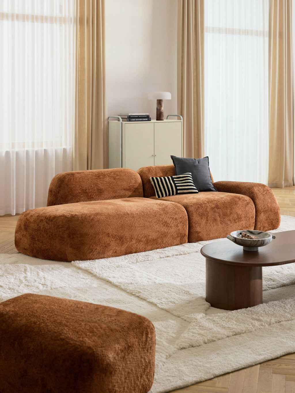 Wolke Teddy Bouclé Chaise Module