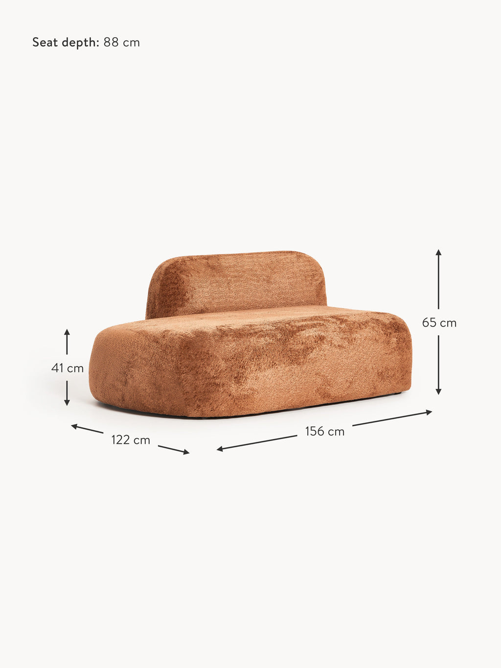 Wolke Teddy Bouclé Chaise Module