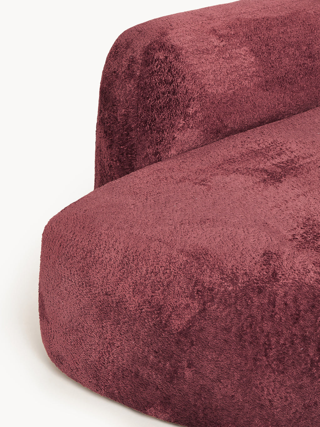 Wolke Modular Teddy Bouclé Corner Sofa (4-seater) with Chaise End
