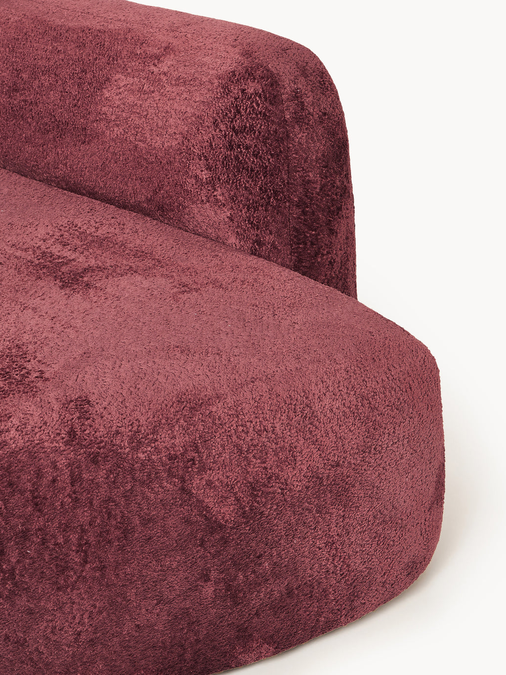 Wolke Modular Teddy Bouclé Corner Sofa (4-seater) with Chaise End