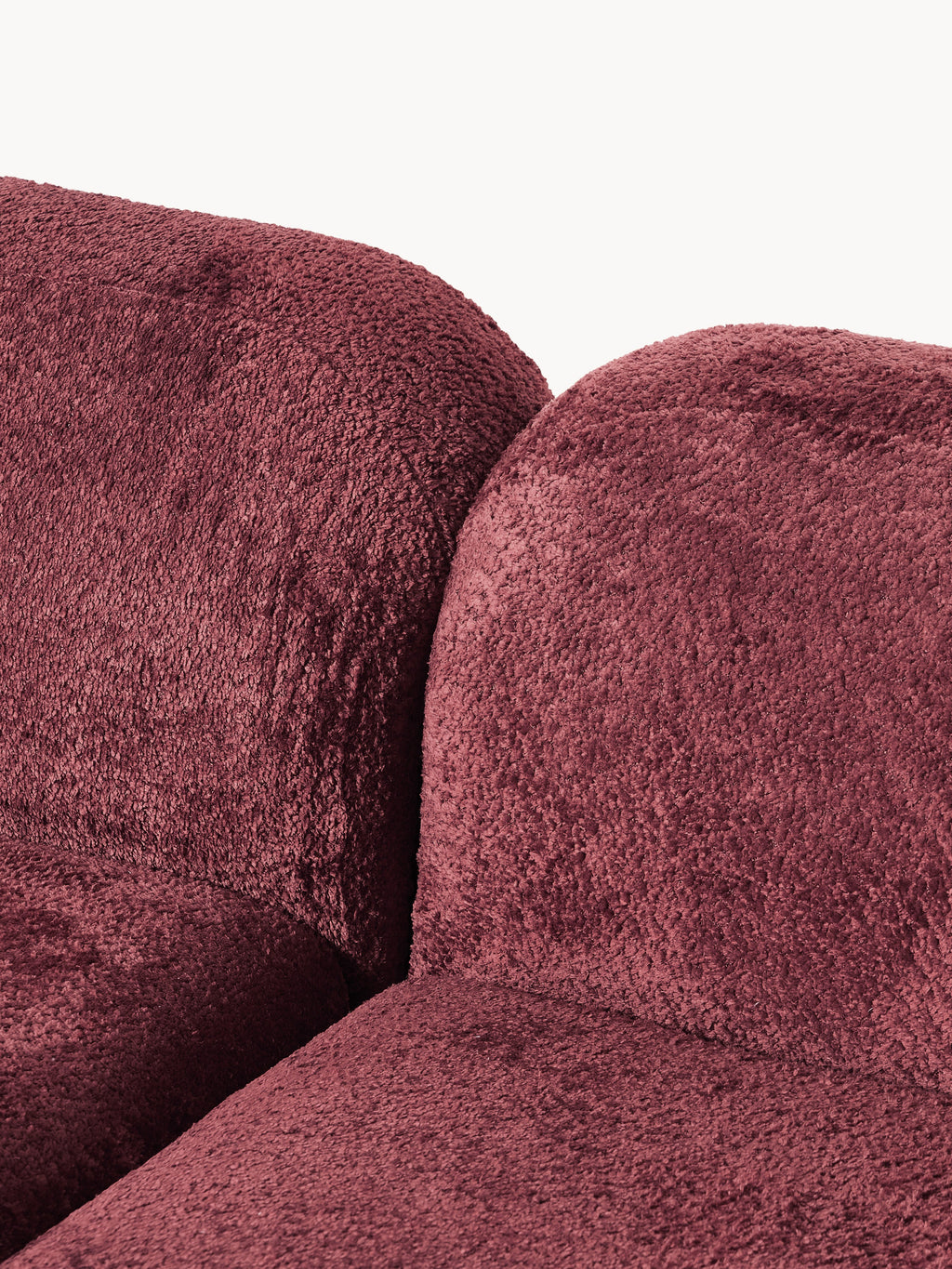Wolke Modular Teddy Bouclé Corner Sofa (4-seater) with Chaise End