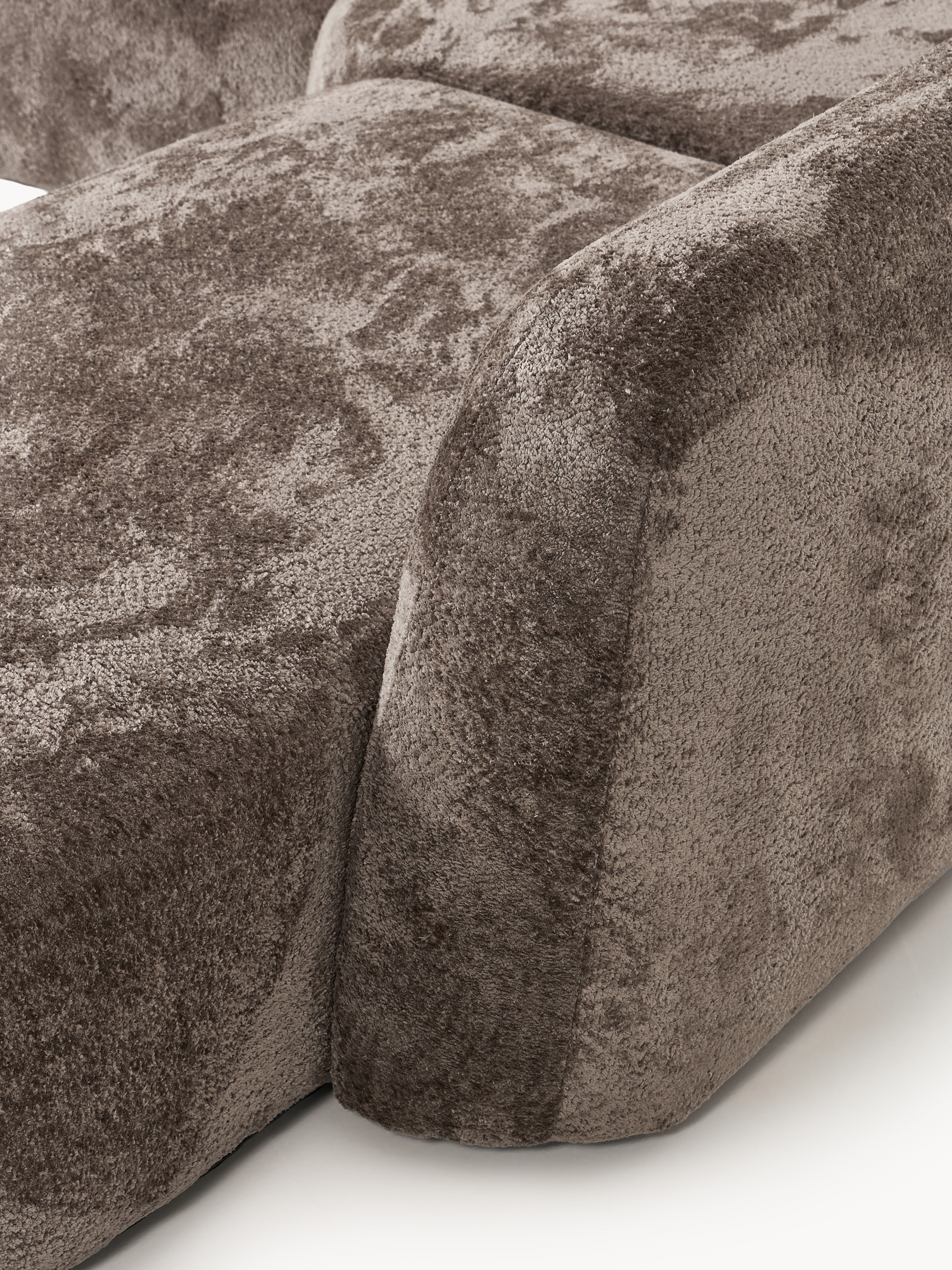 Wolke Modular Teddy Bouclé Corner Sofa (4-seater) with Chaise End