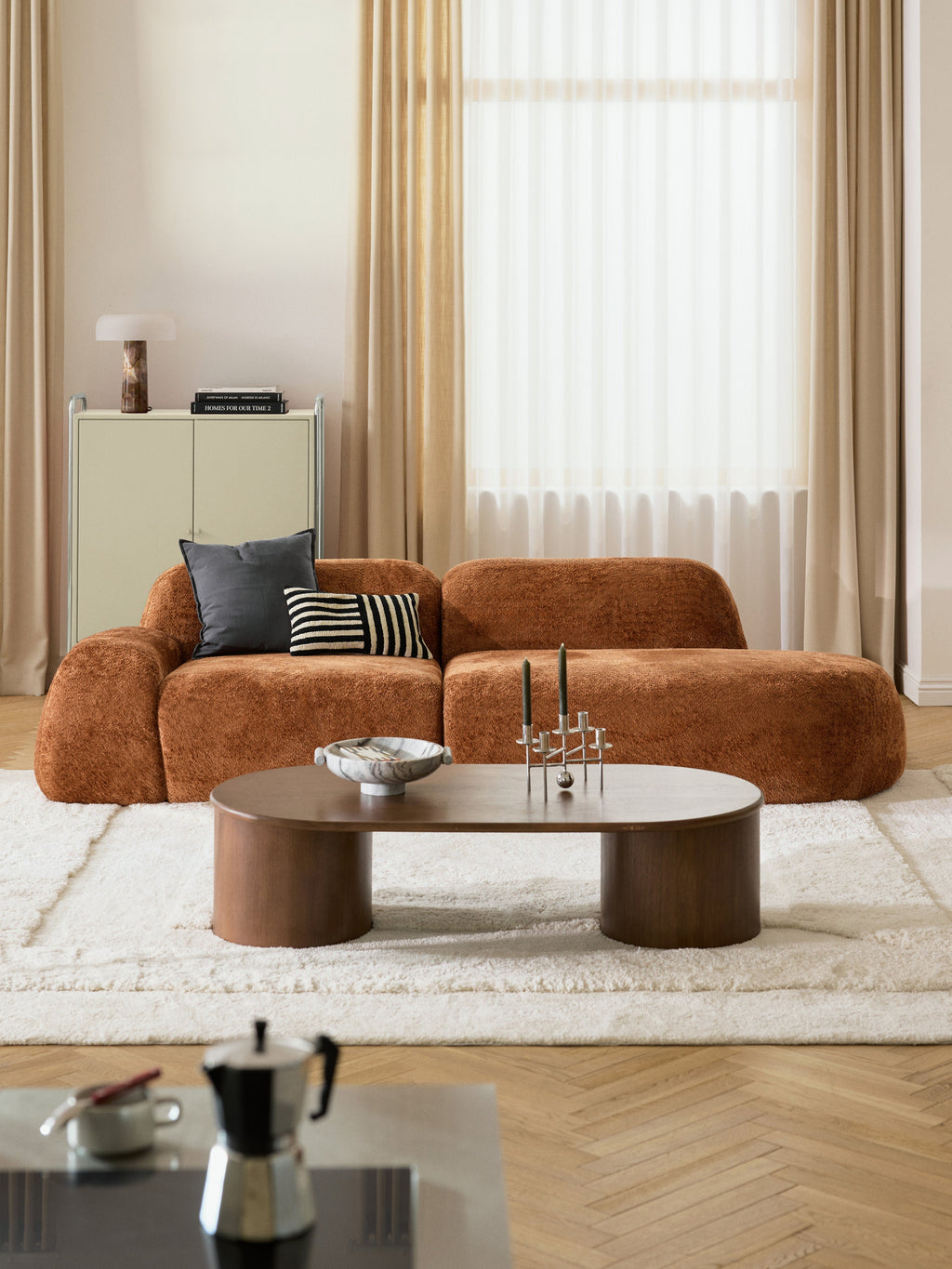 Wolke Modular Teddy Bouclé Chaise (3-seater)