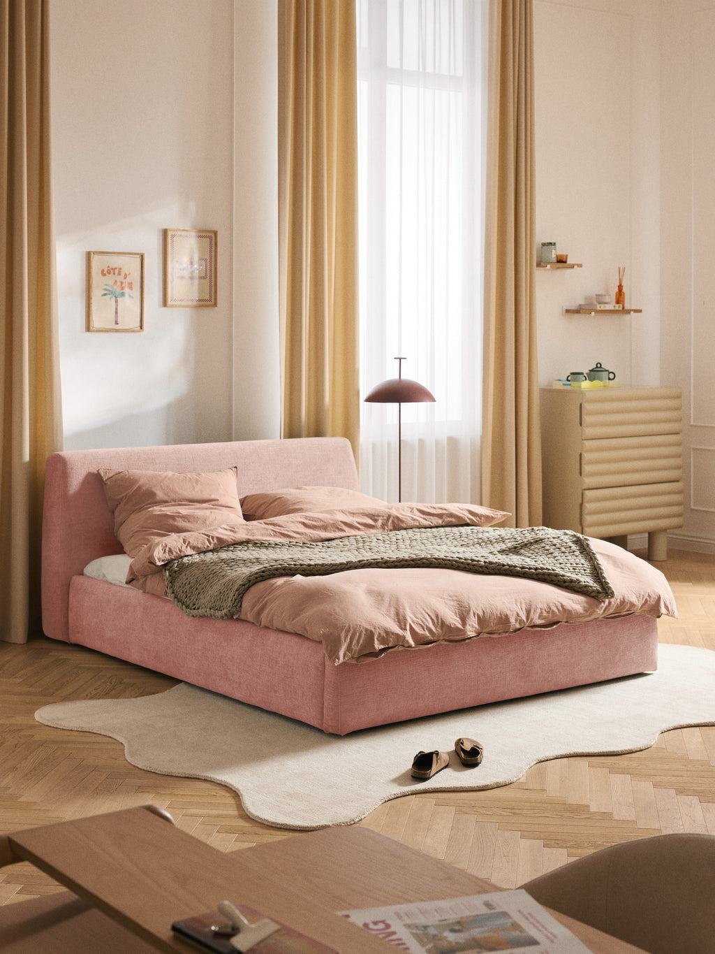 Cloud Upholstered Bed with Storage