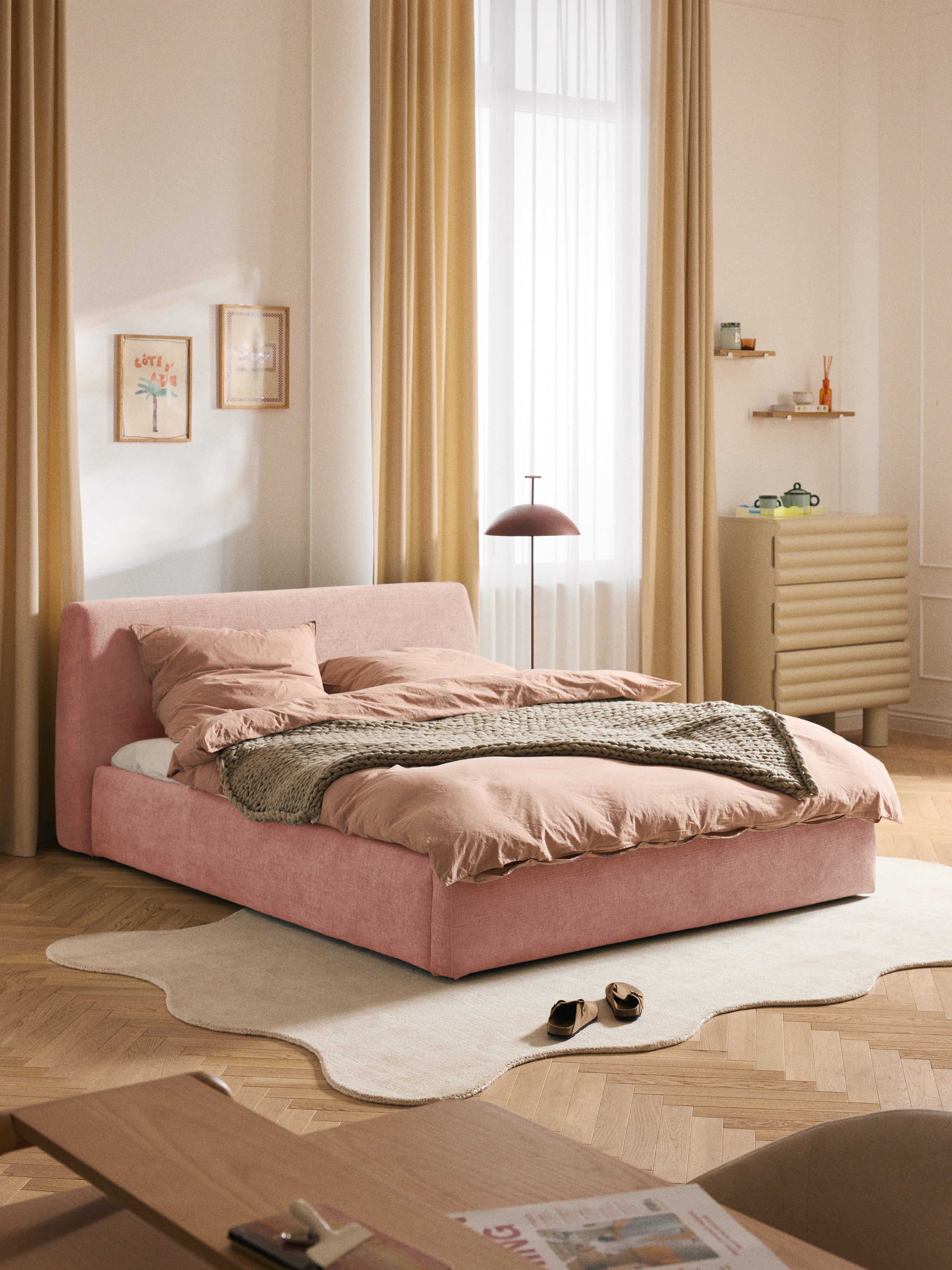Cloud Upholstered Bed with Storage