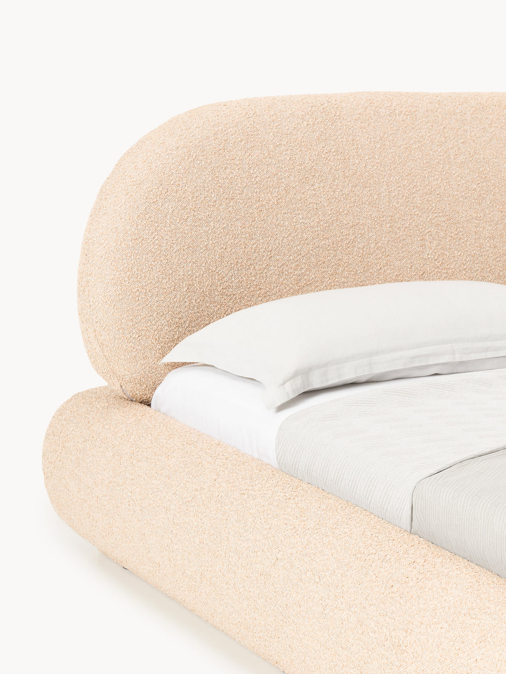 Alba Upholstered Bouclé Bed