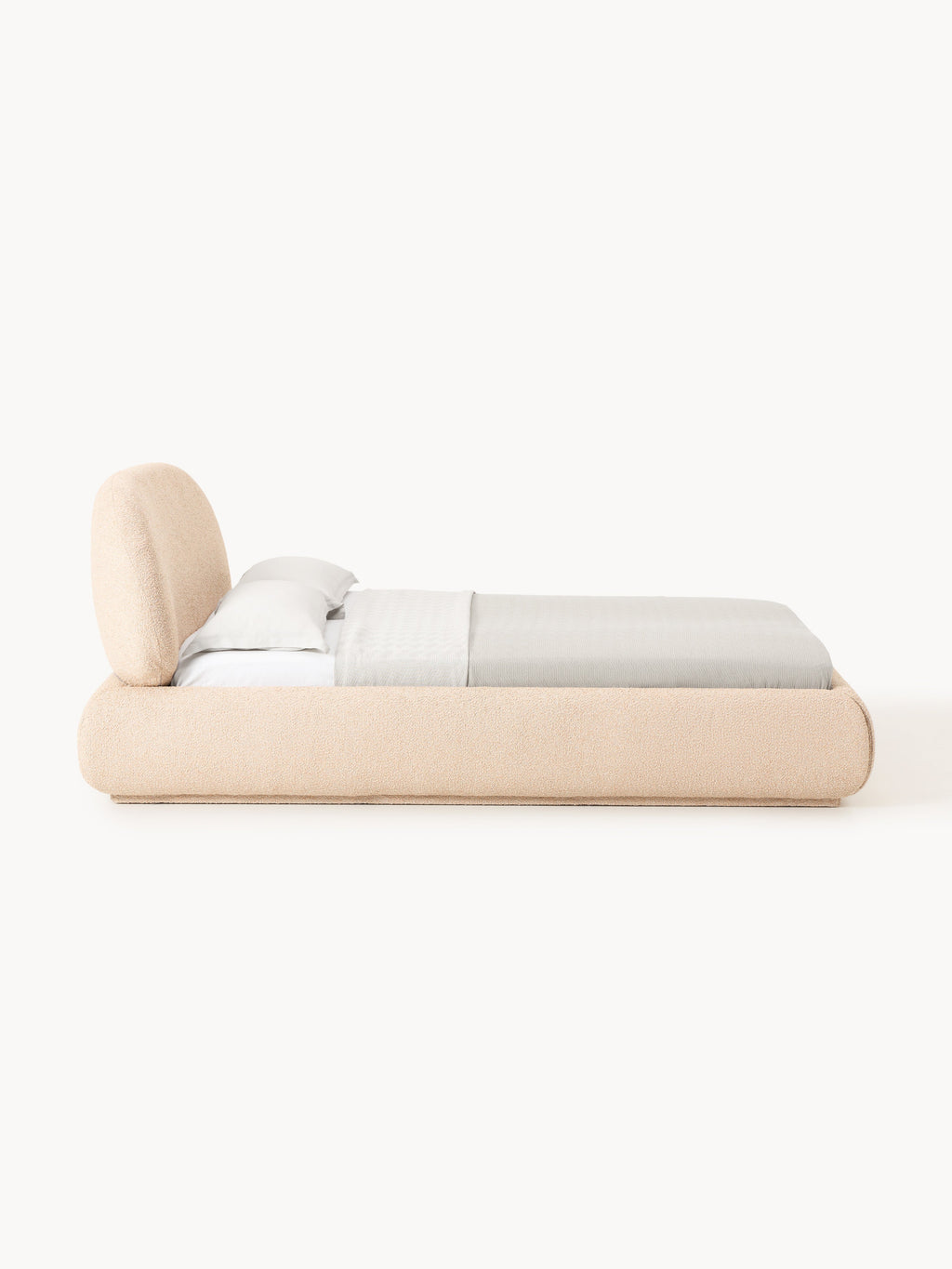 Alba Upholstered Bouclé Bed