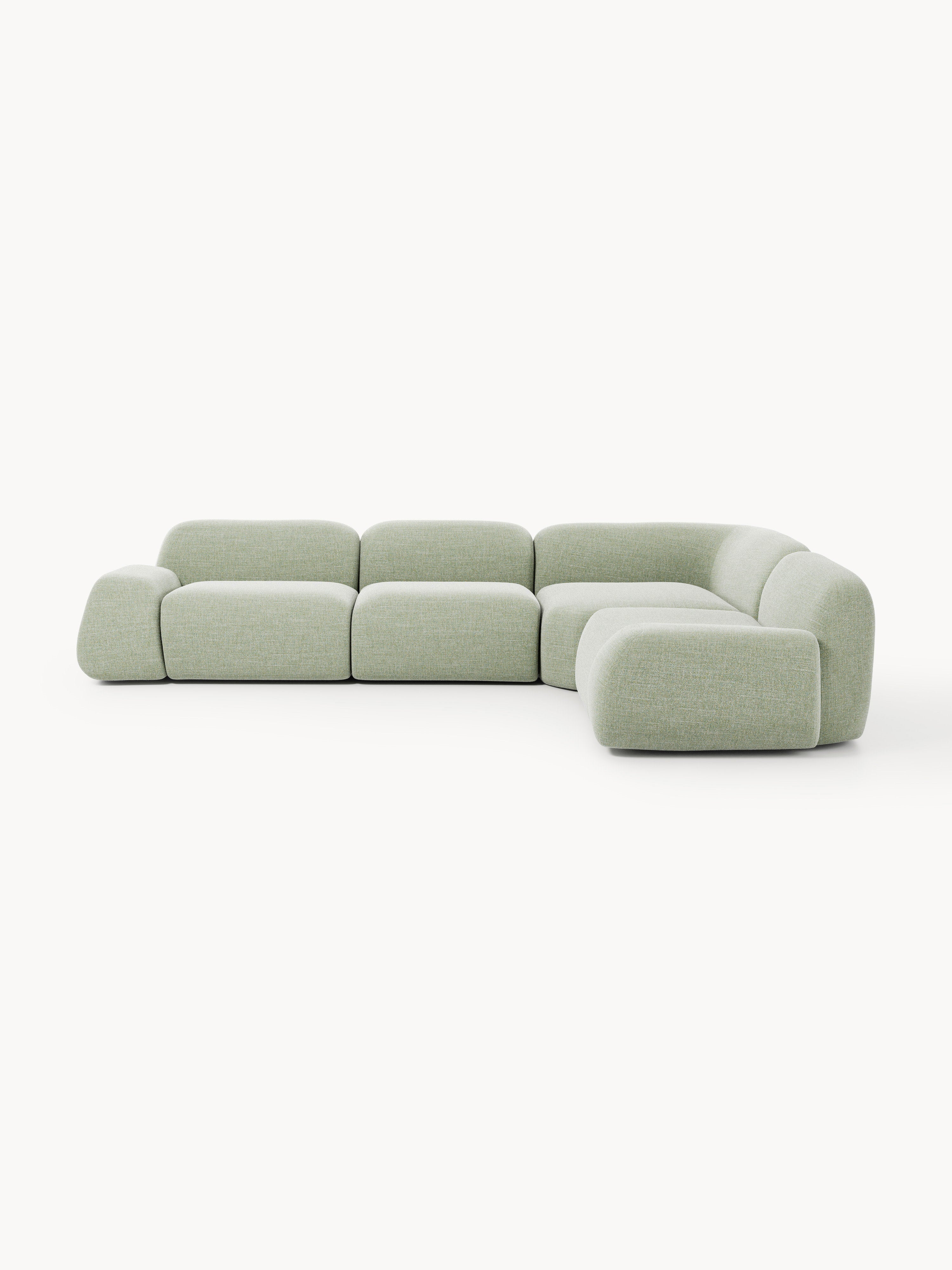 Gallery image 1 - Modular Bouclé Corner Sofa Wolke (4-seater)