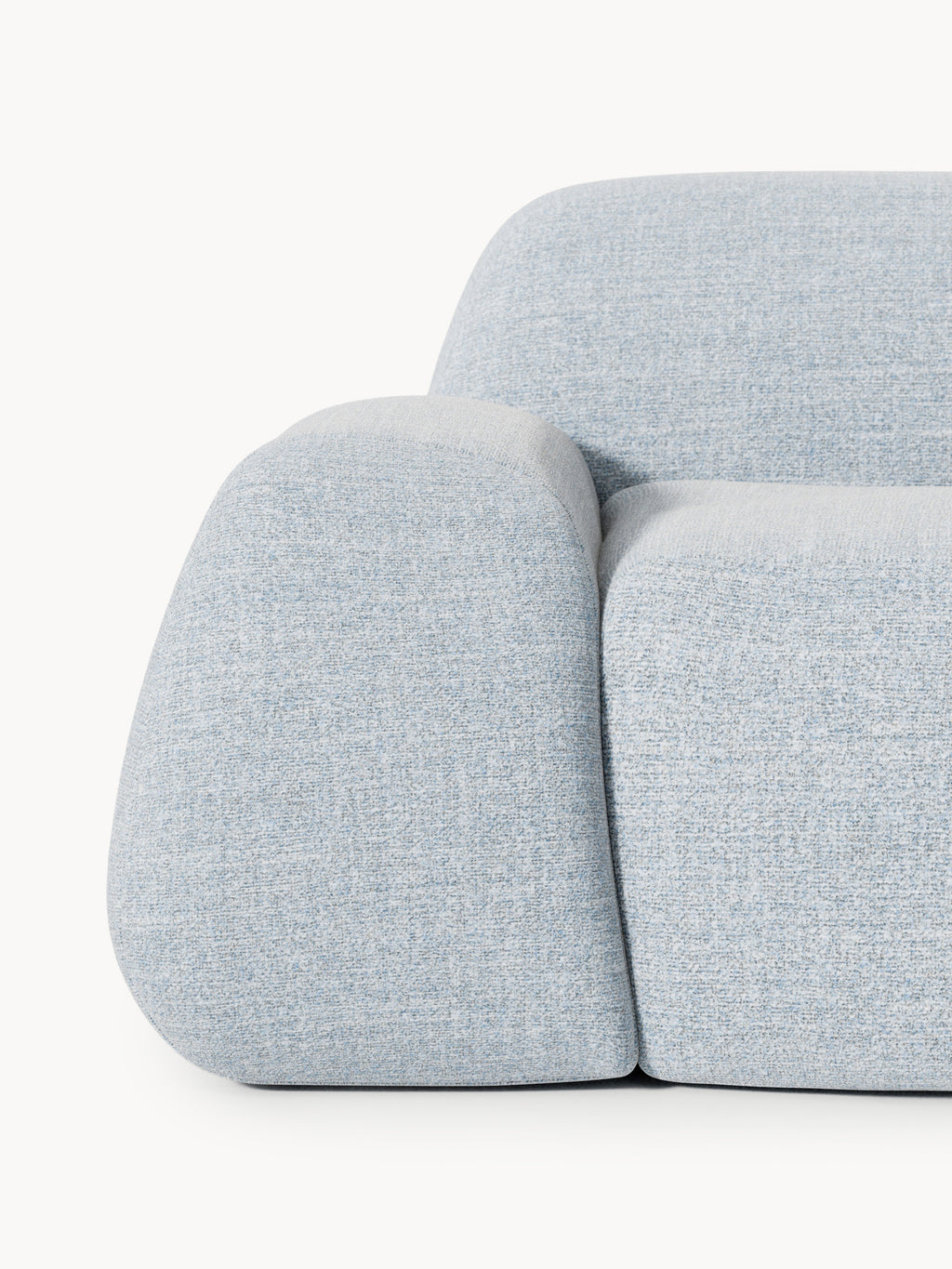 Wolke Modular Bouclé Chaise (3-seater)