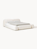 Gallery image 1 - Upholstered Teddy Bouclé Bed Wolke