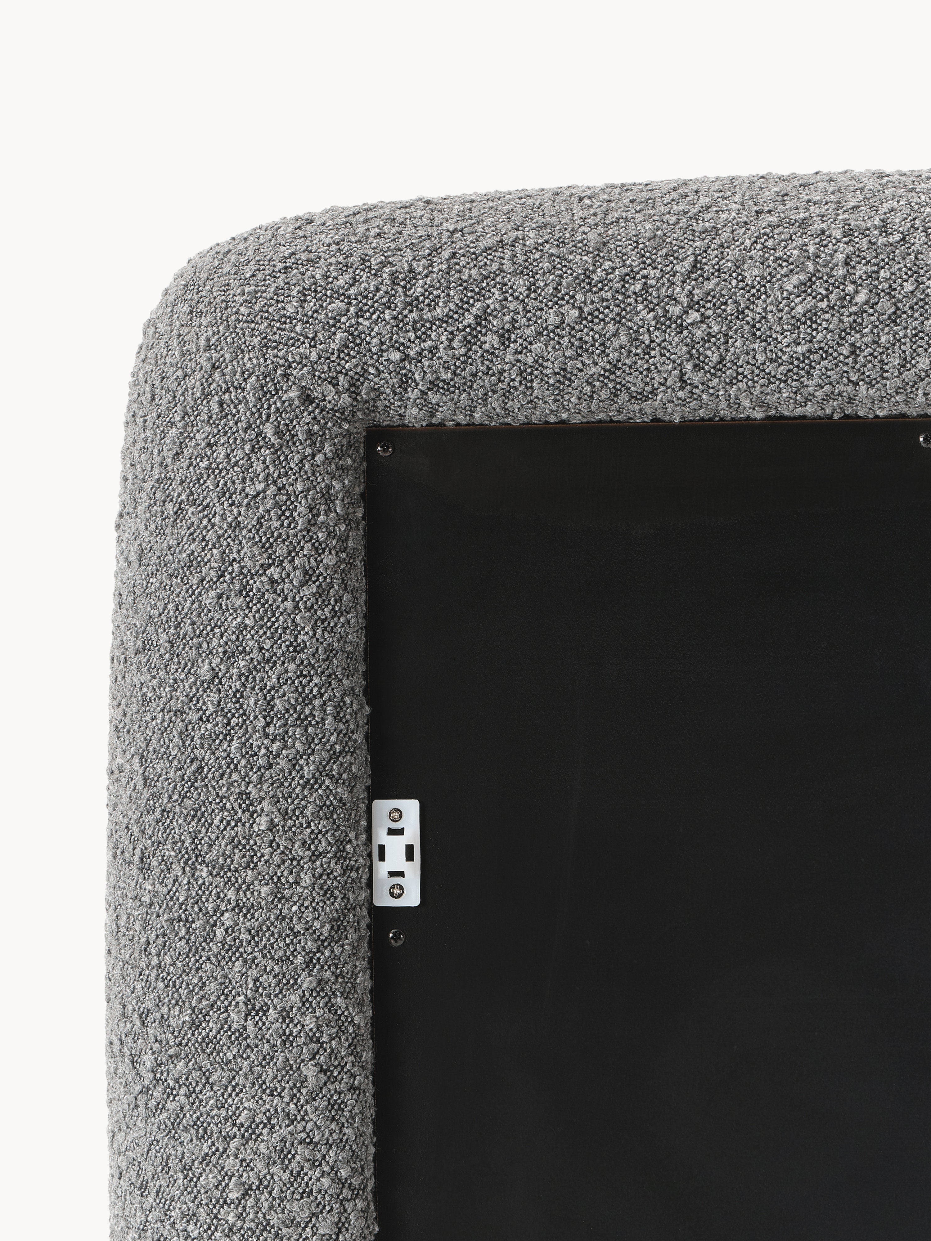 Westwing | Crosby Studios, Leaner Mirror Glace with Bouclé Frame