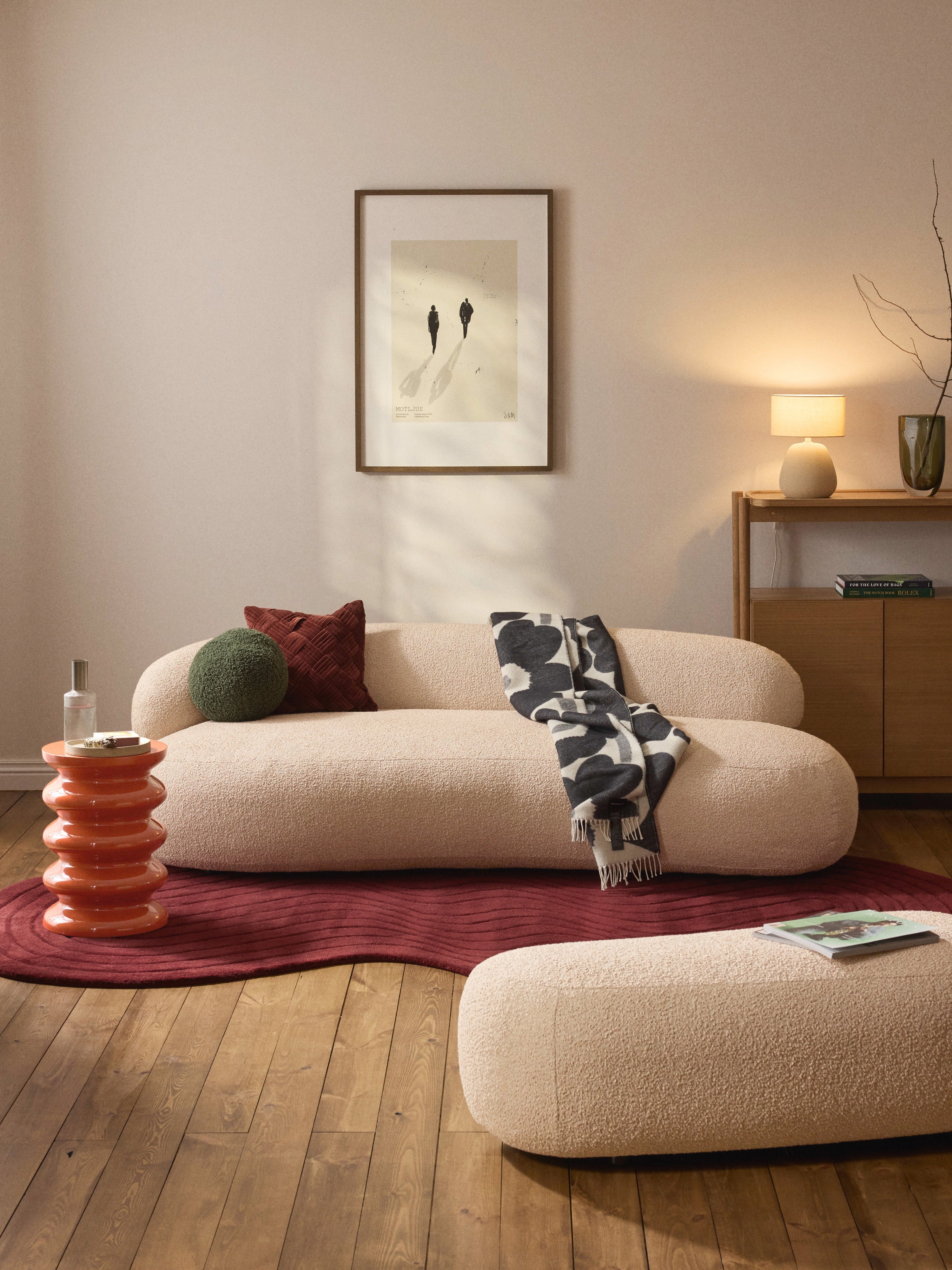 Alba Bouclé Sofa (3-seater)