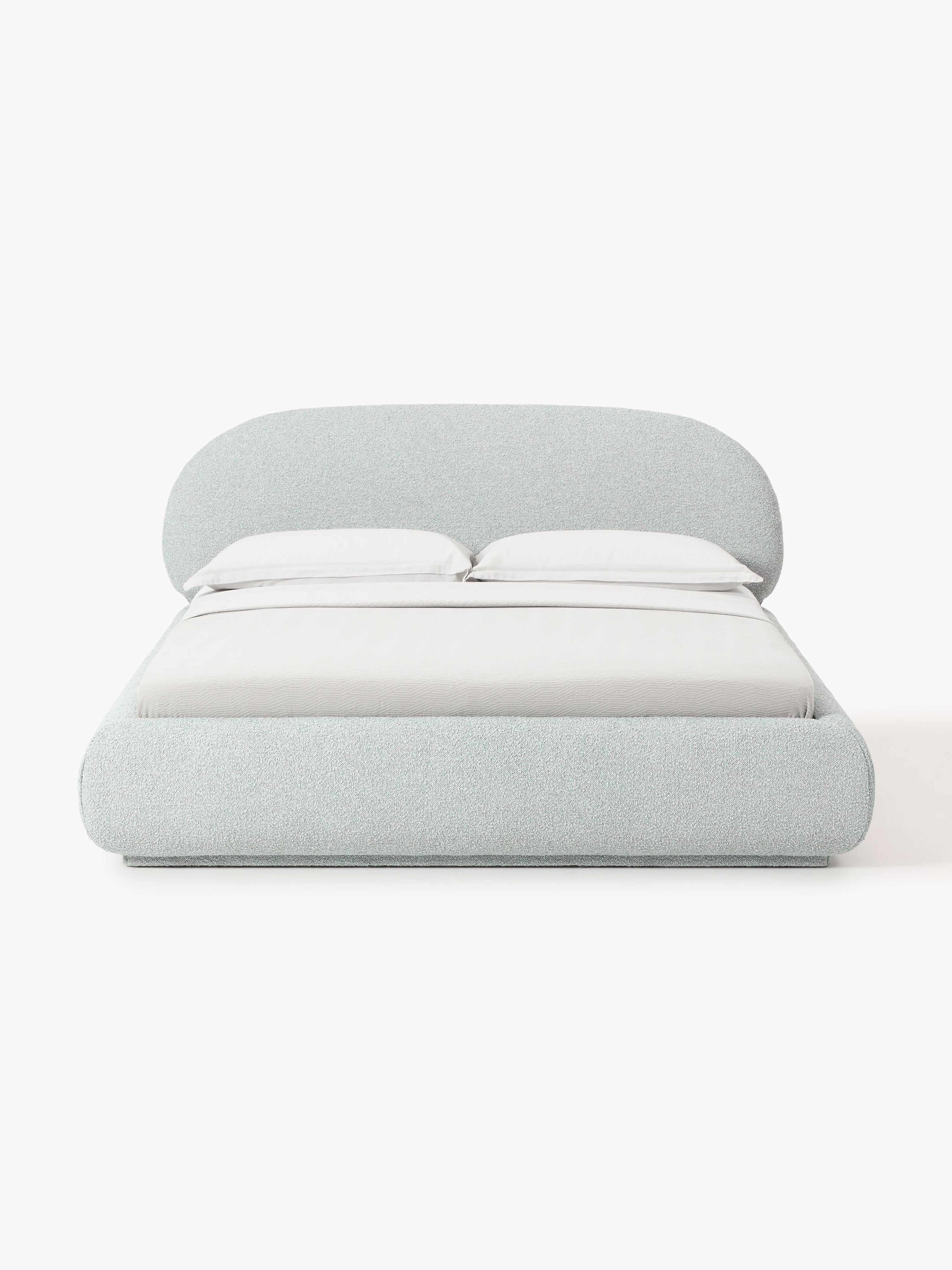 Alba Upholstered Bouclé Bed