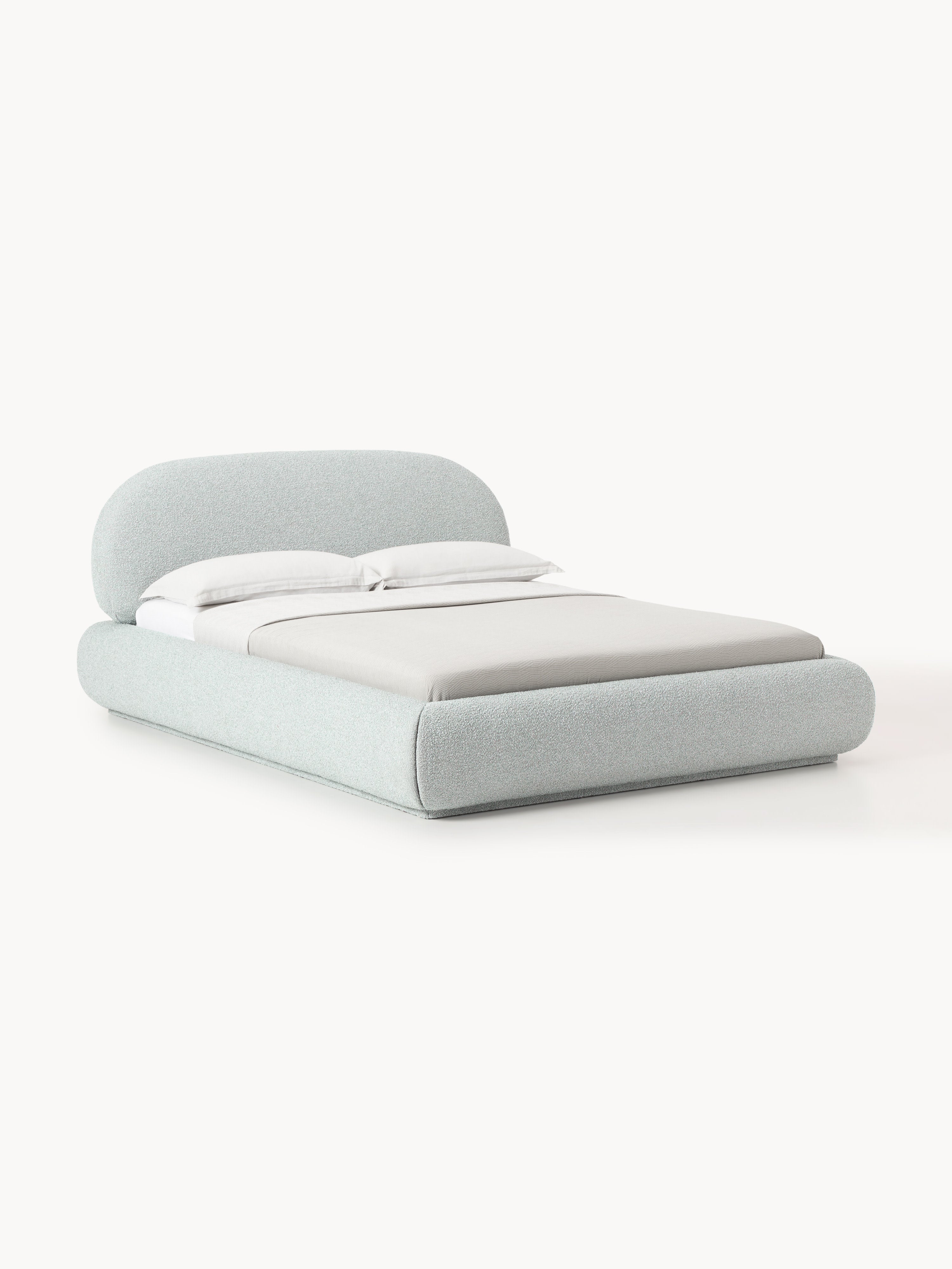 Alba Upholstered Bouclé Bed
