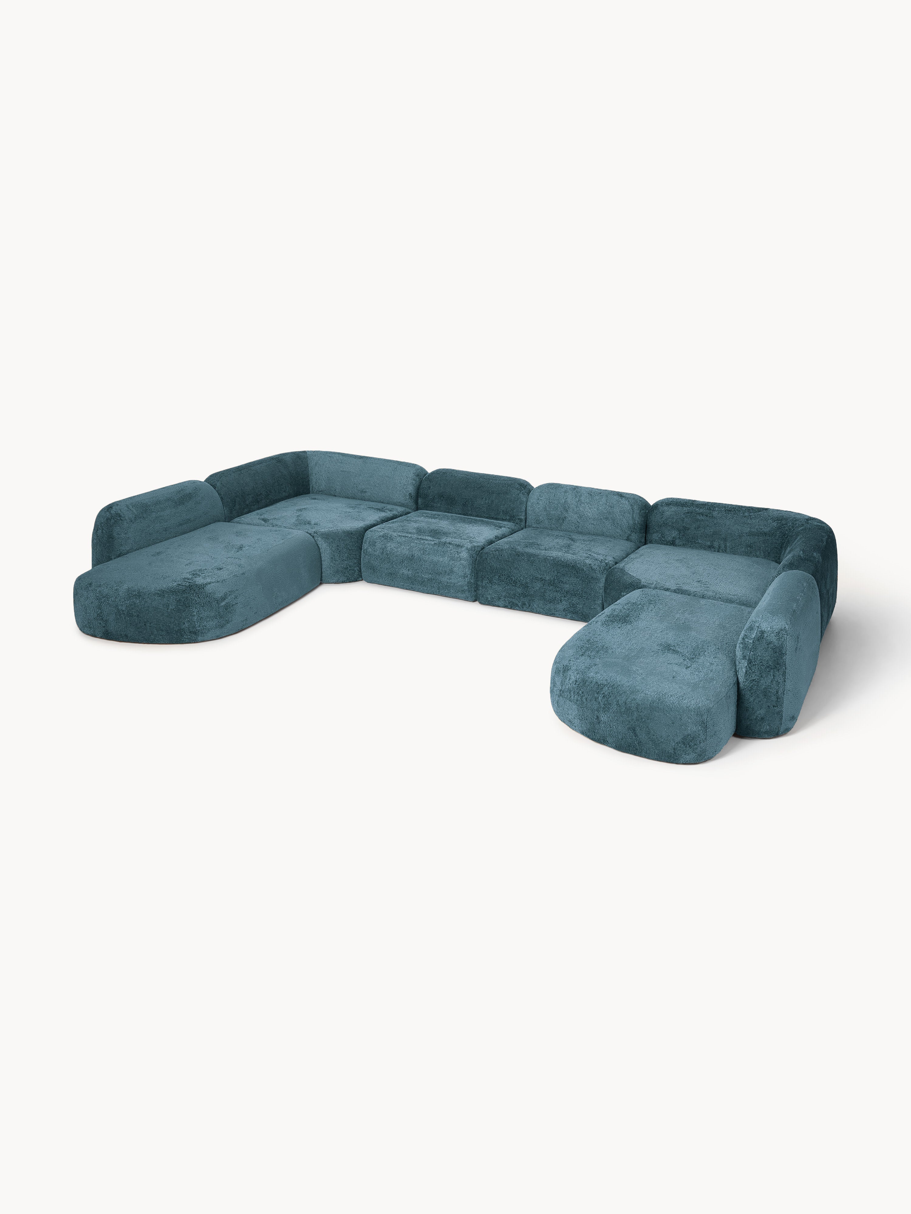 Gallery image 1 - XL Modular Teddy Bouclé Sofa Wolke