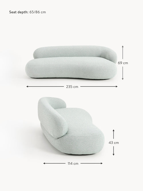 Alba Bouclé Sofa (3-seater)