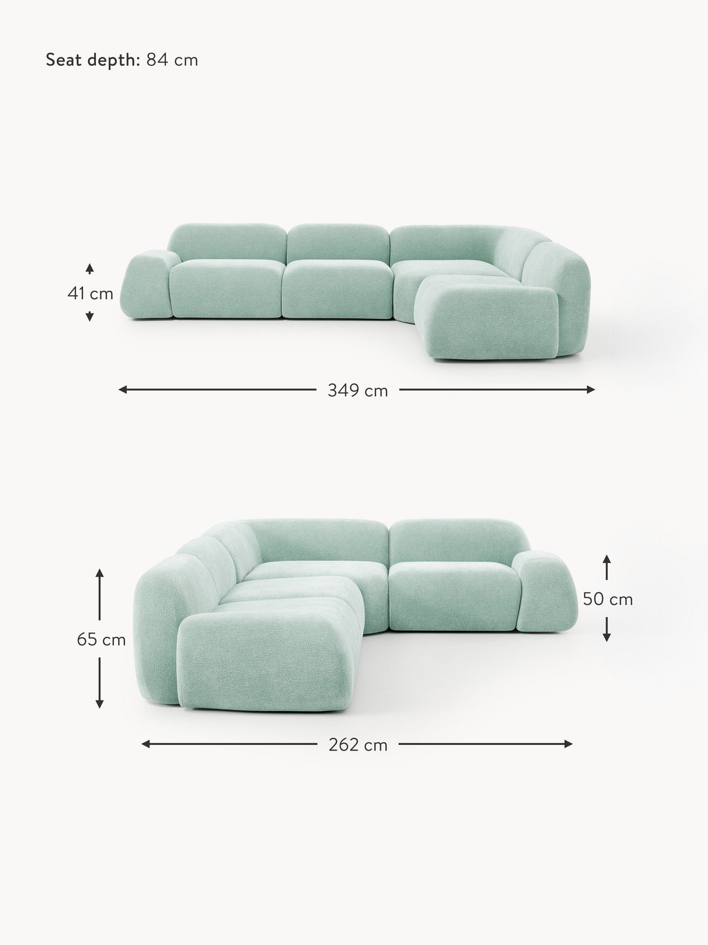 Wolke Modular Corner Sofa (4-seater)