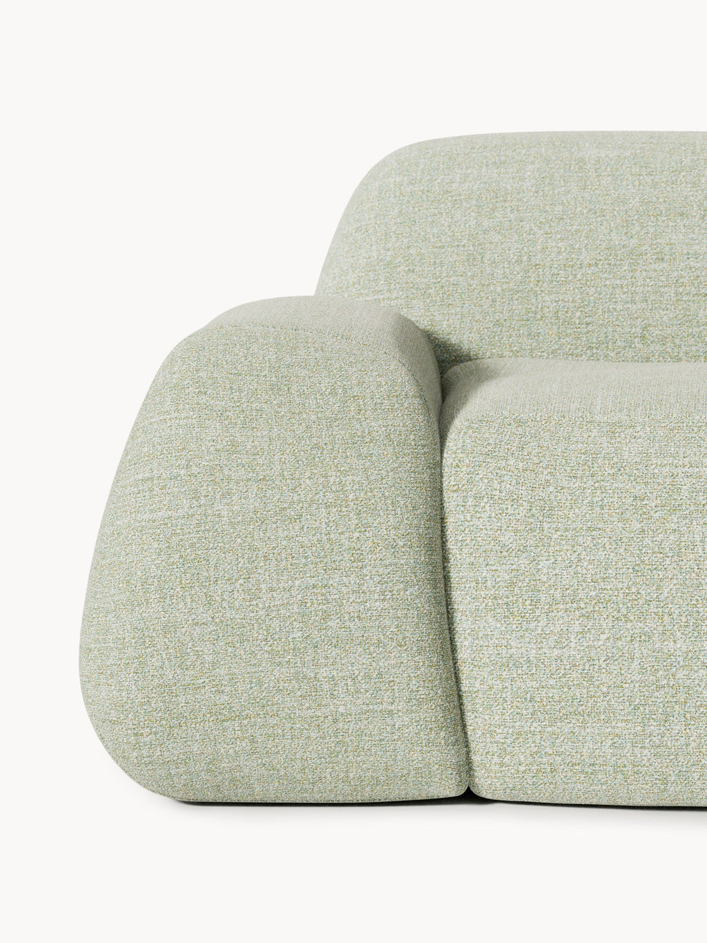 Wolke Modular Bouclé Chaise (3-seater)