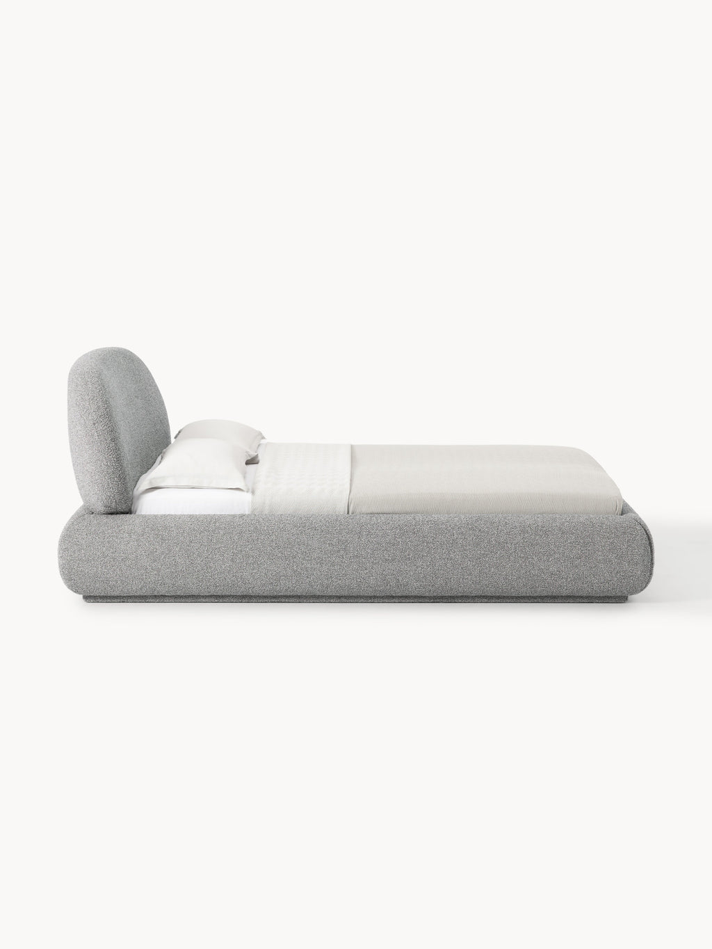Alba Upholstered Bouclé Bed