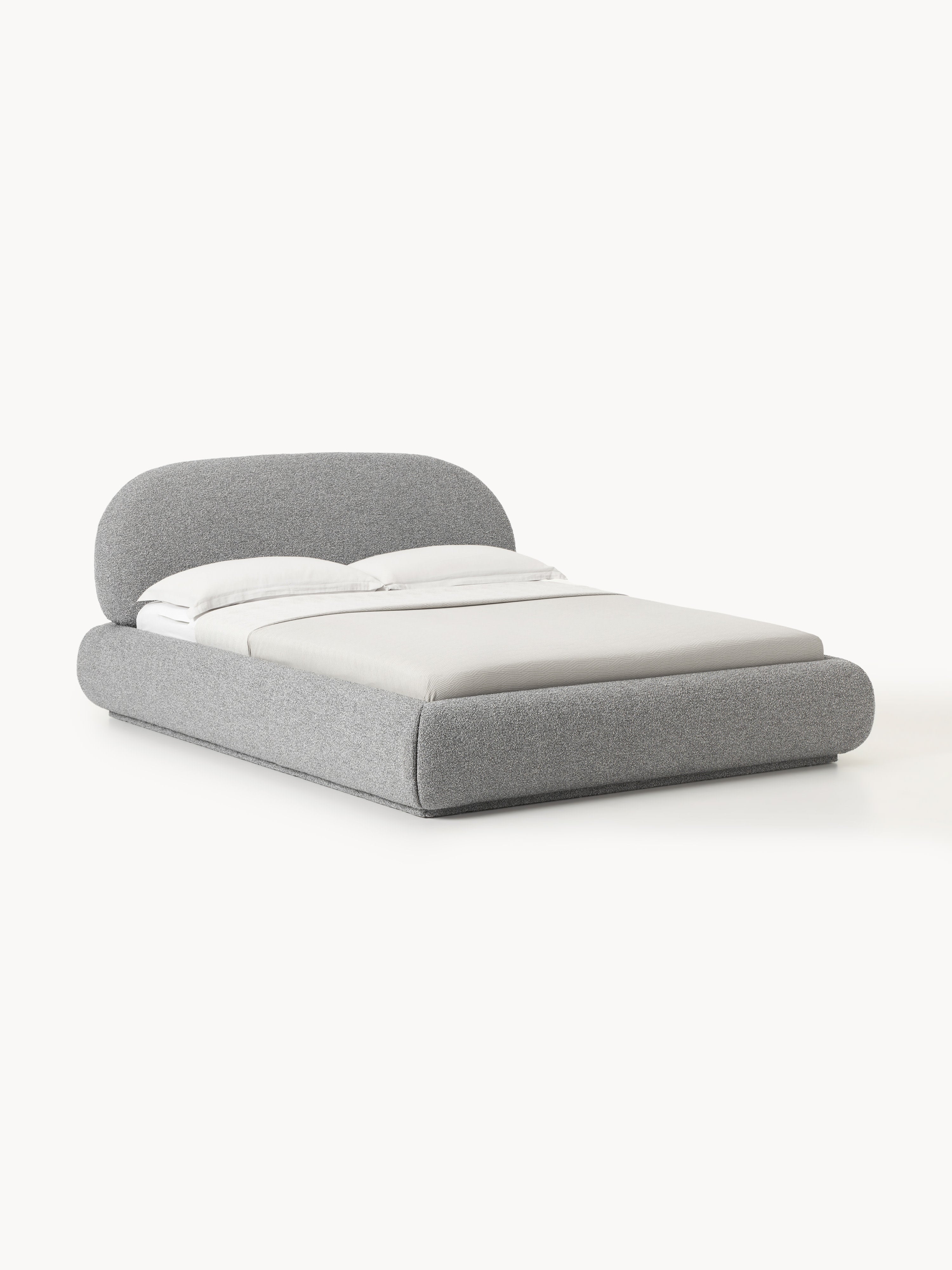 Alba Upholstered Bouclé Bed