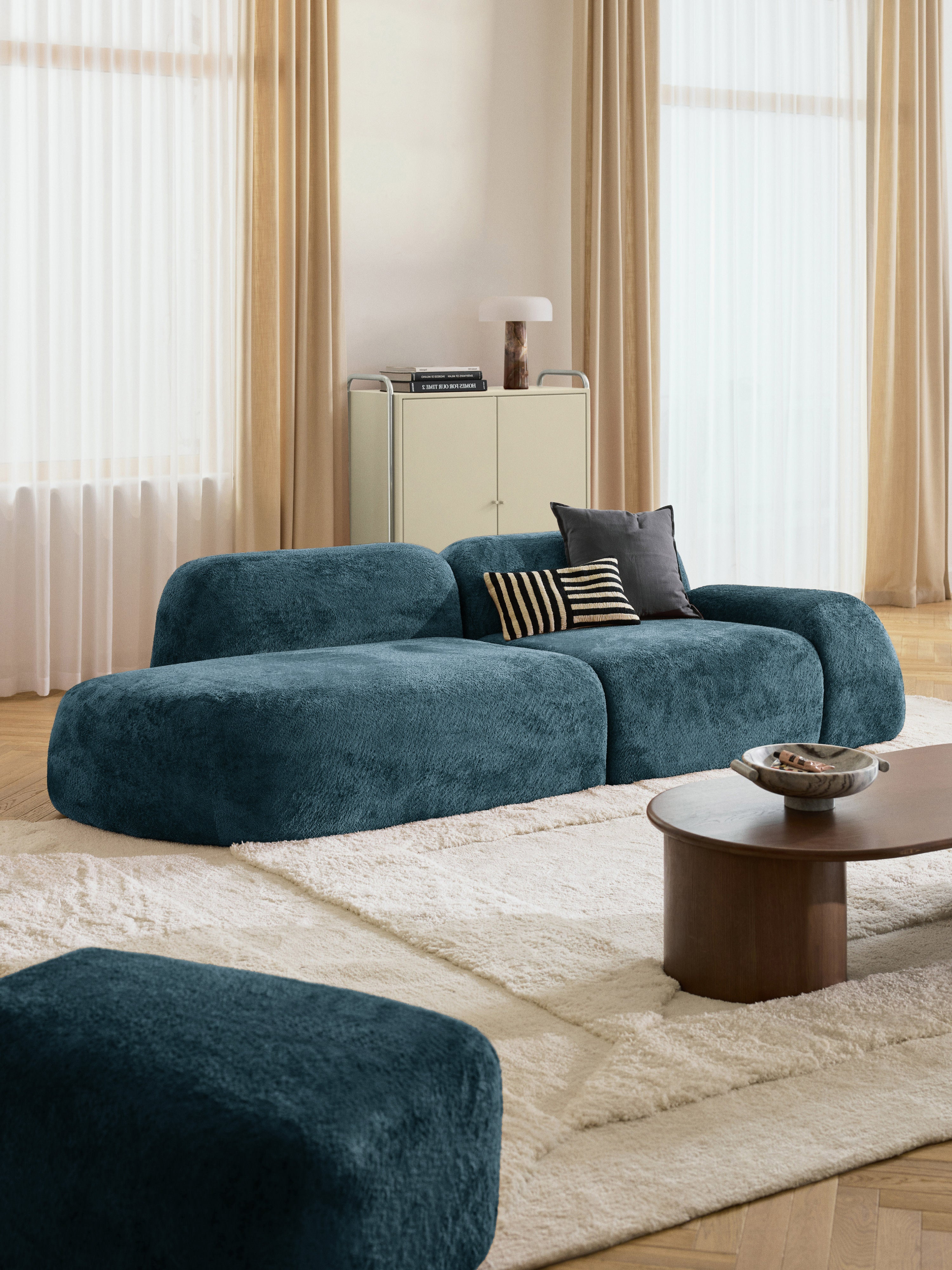 Wolke Modular Teddy Bouclé Chaise (3-seater)