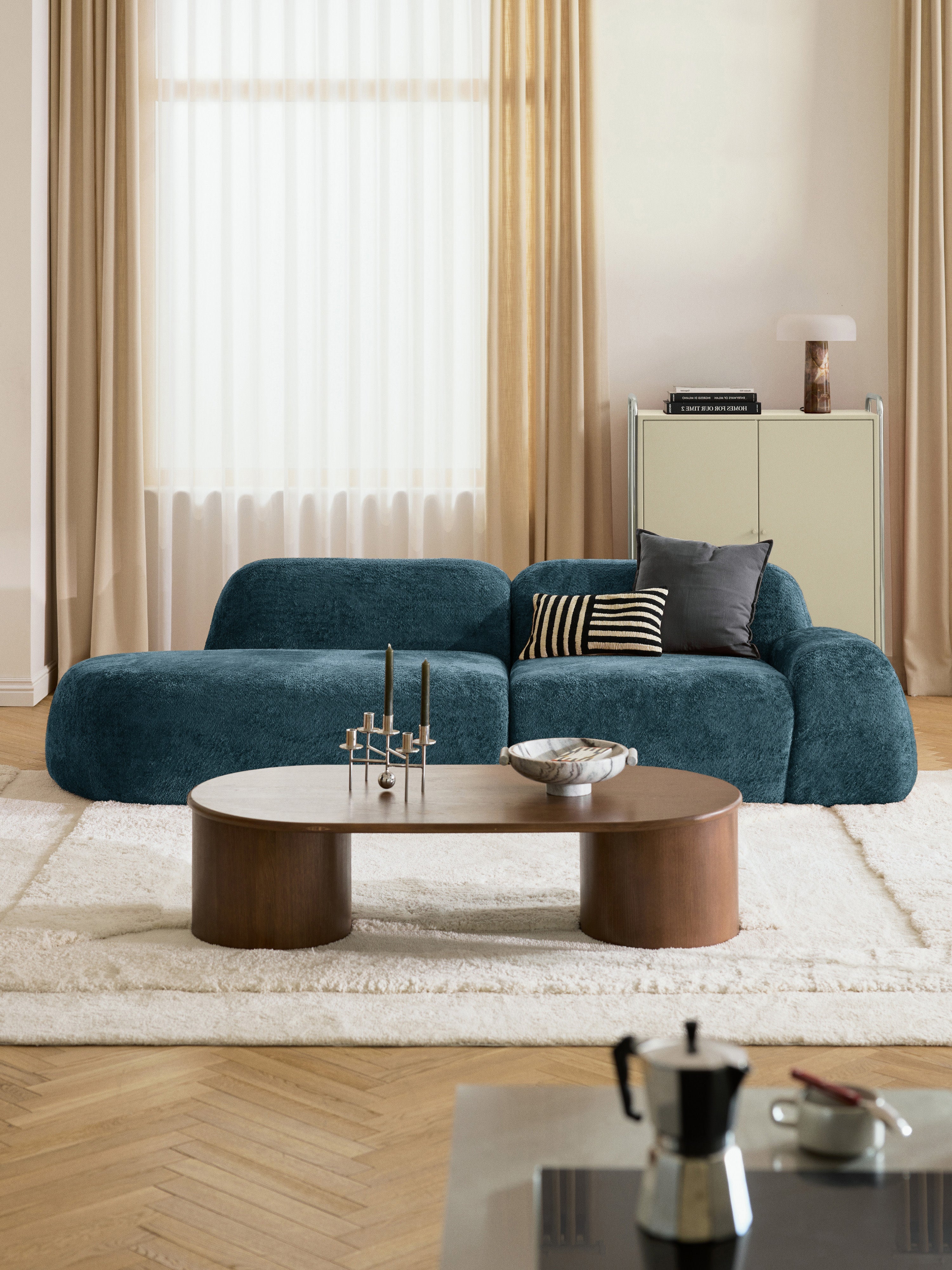 Wolke Modular Teddy Bouclé Chaise (3-seater)