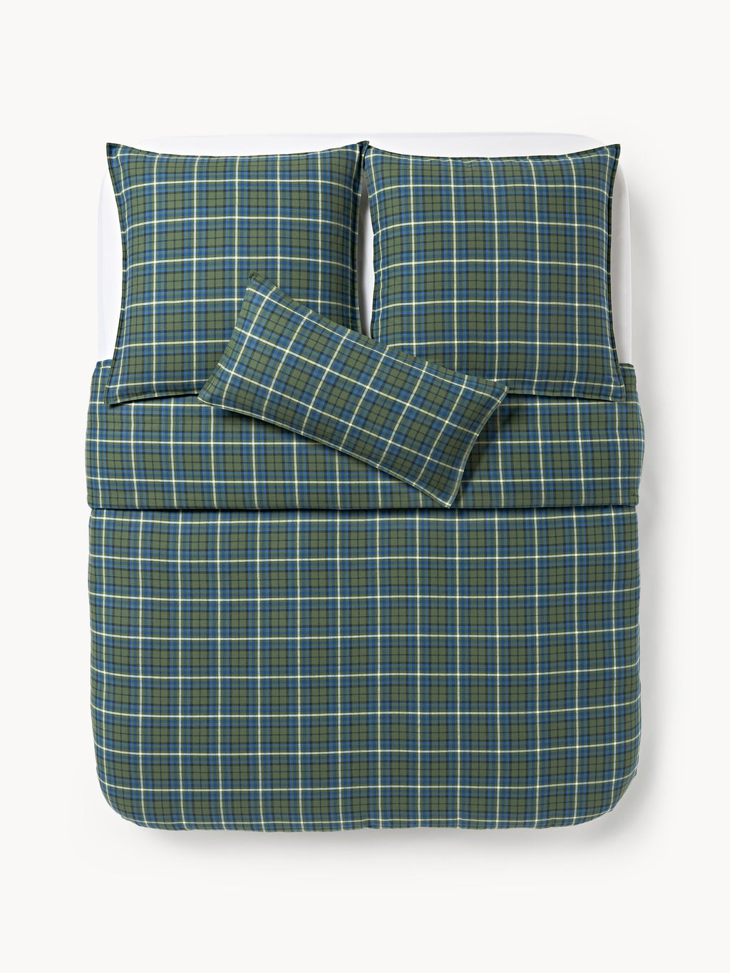 Linsay Checked Flannel Duvet Cover