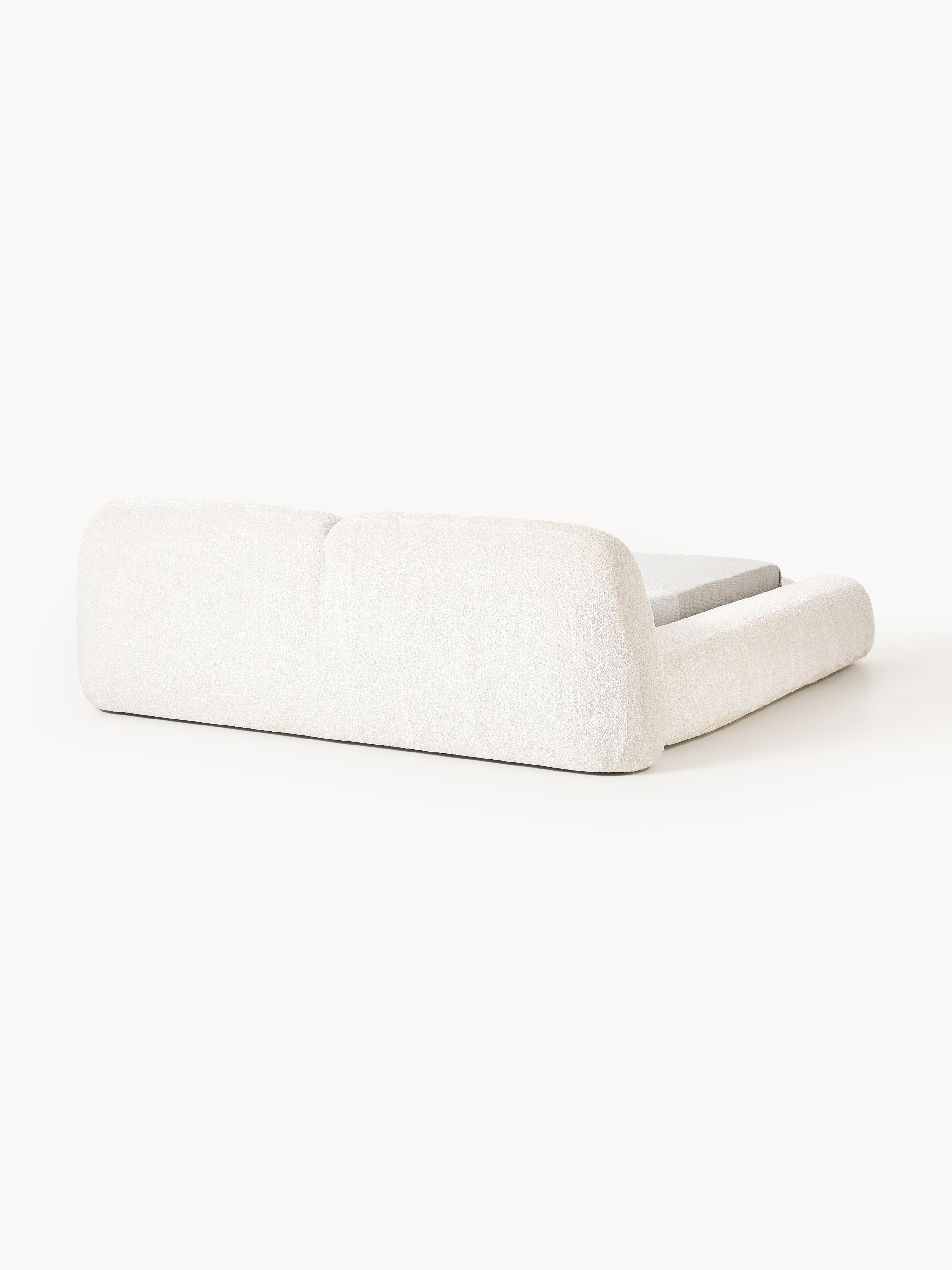 Wolke Upholstered Teddy Bouclé Bed with Storage