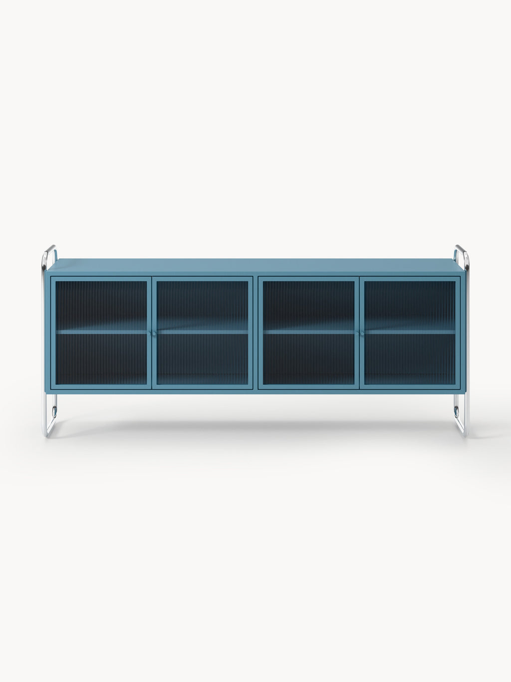 Robyn Metal Sideboard with Glass Front