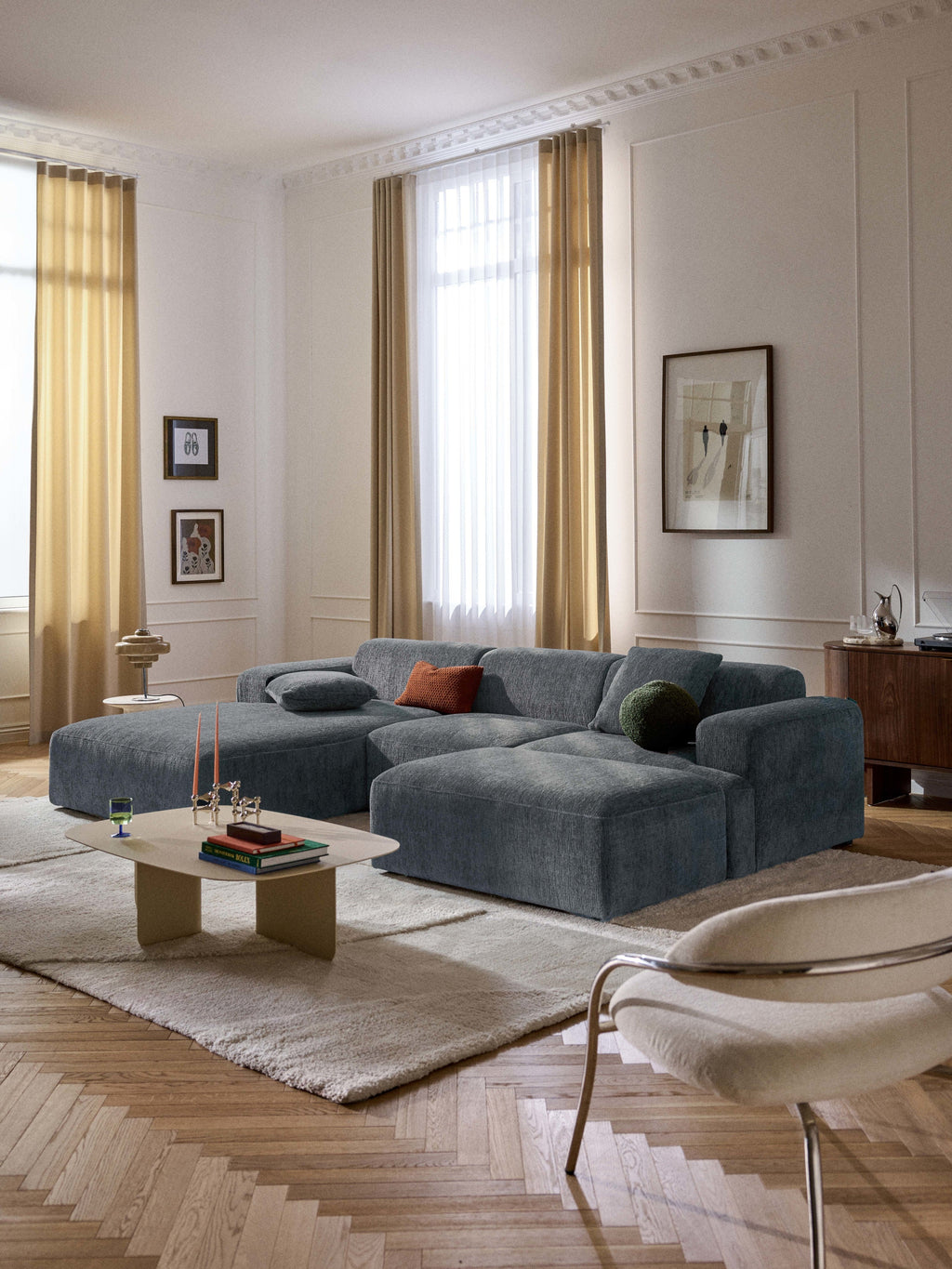 Melva XL Ottoman, W 116 x D 72 cm