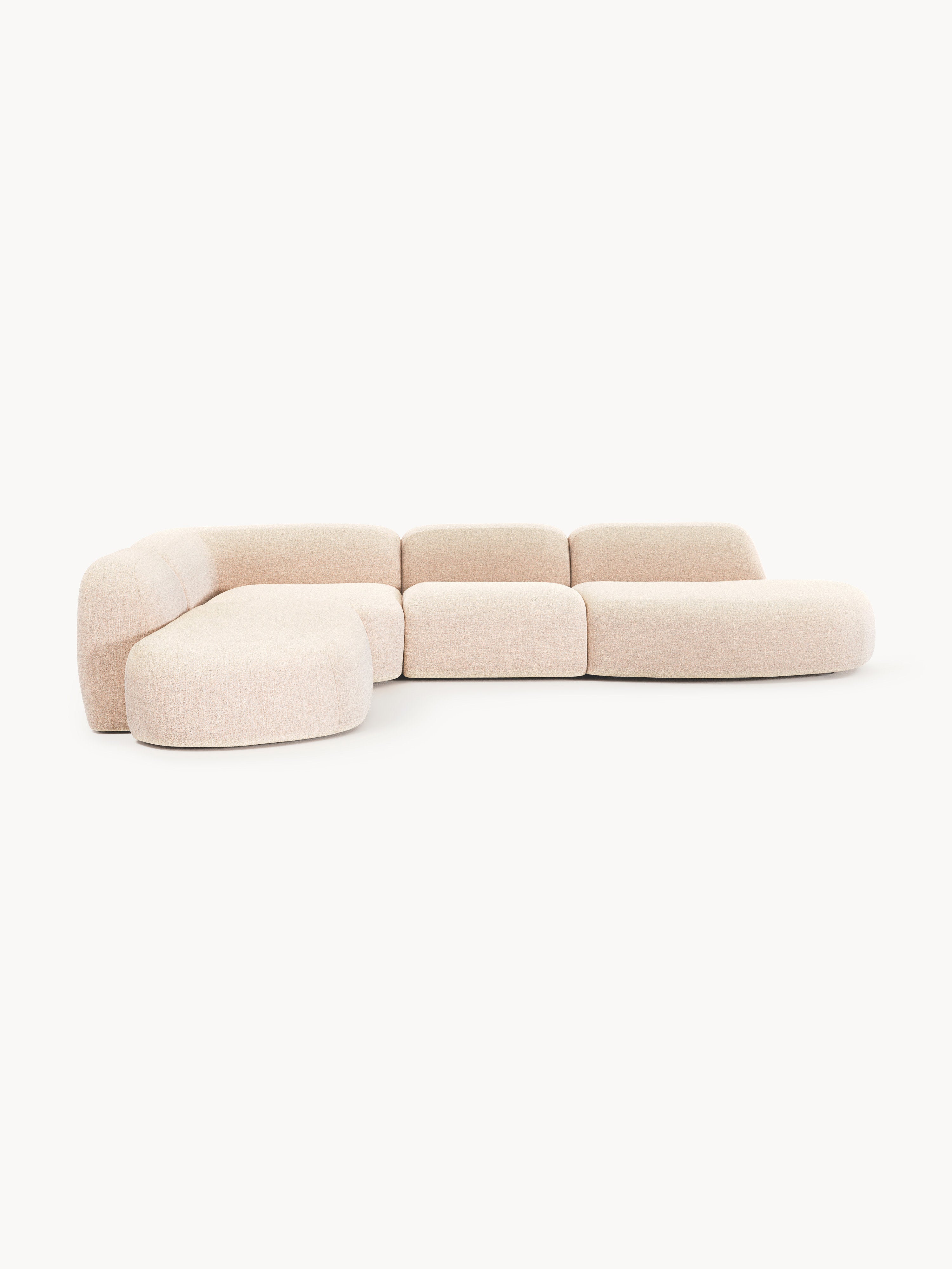 Wolke XL Modular Bouclé Corner Sofa with Chaise Ends
