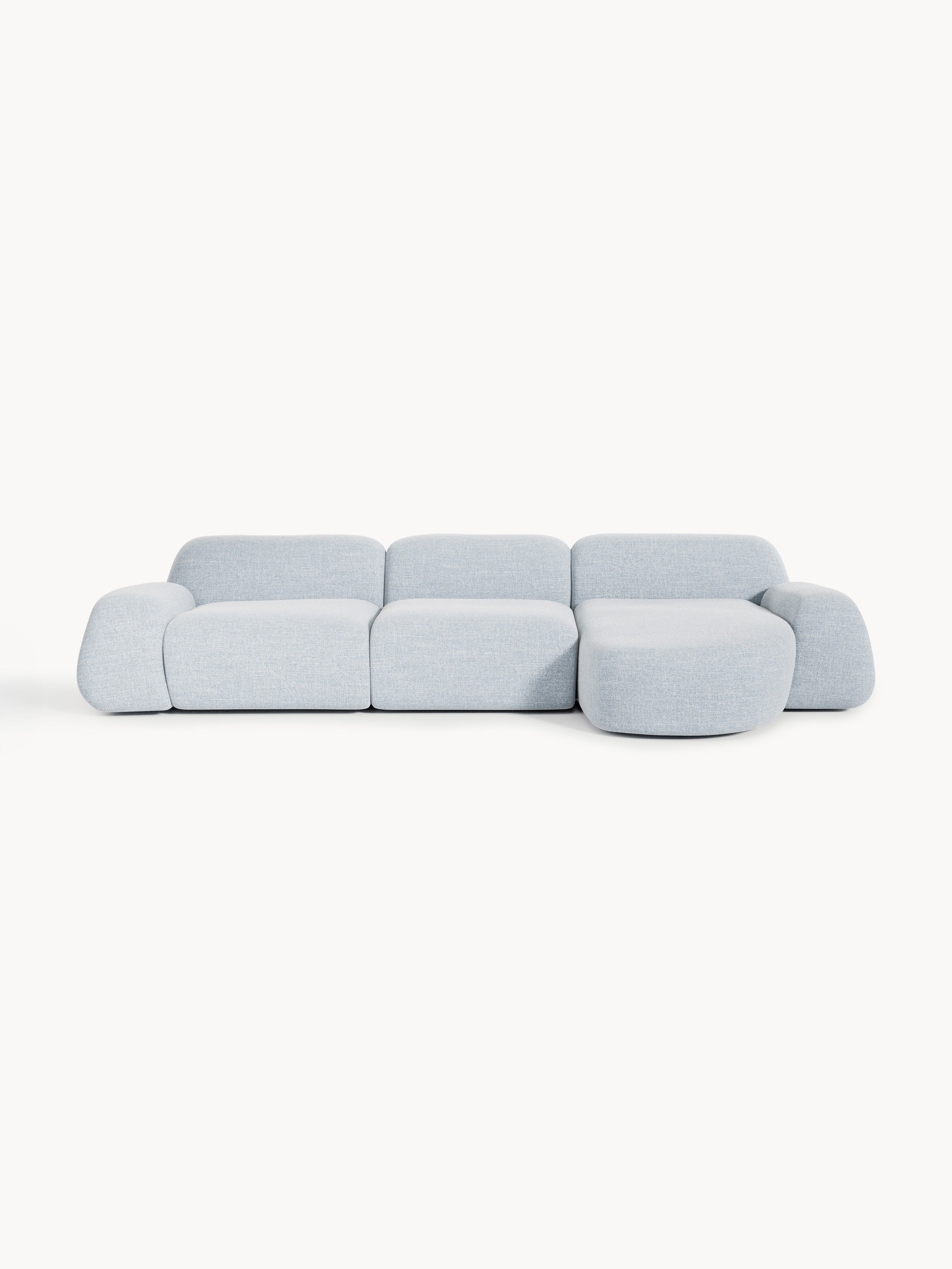 Gallery image 1 - Modular Bouclé Corner Sofa Wolke (4-seater)