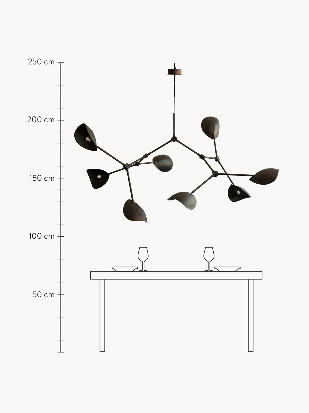 Stingray Large Chandelier, in various sizes