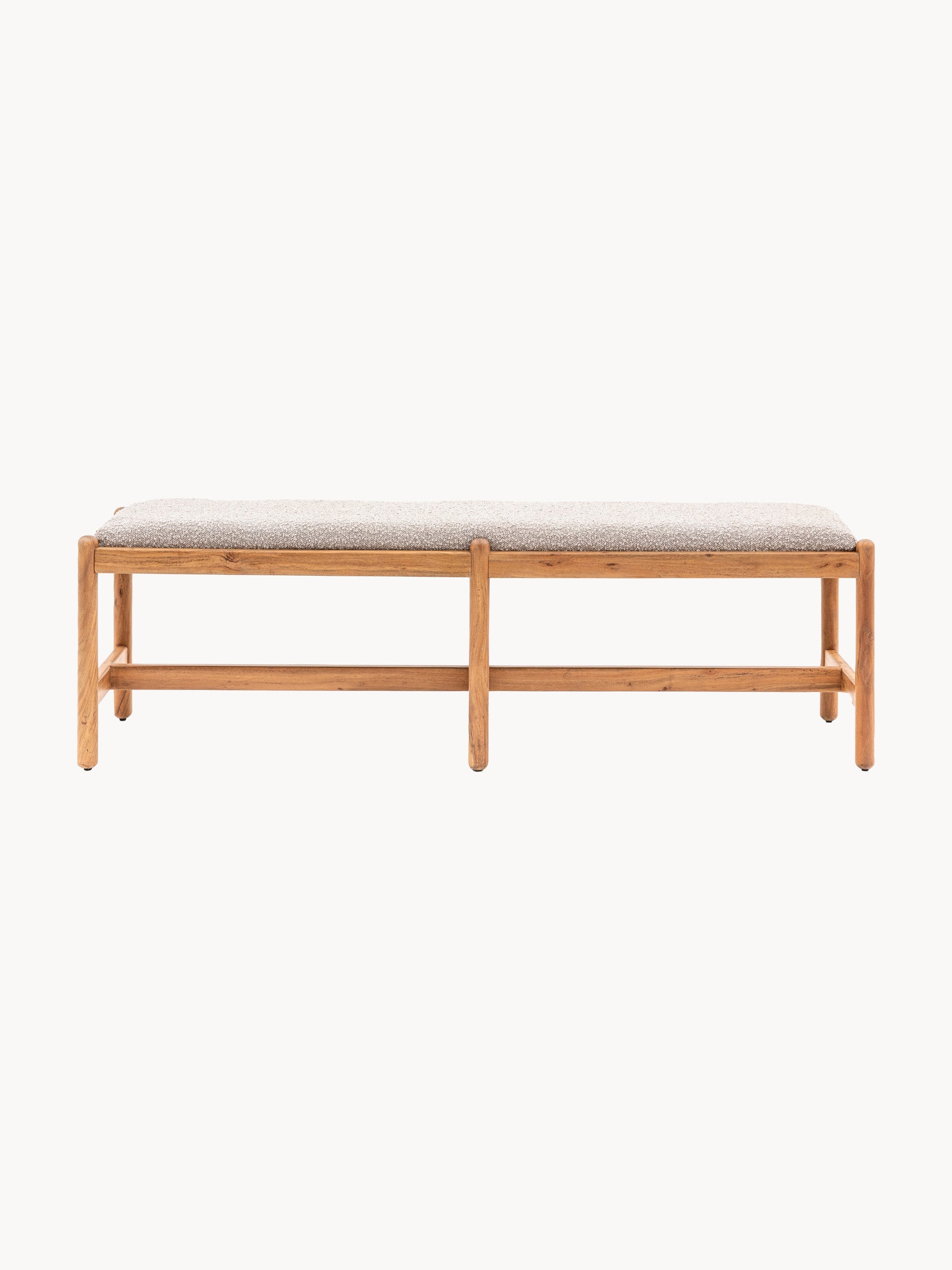 Cannes Upholstered Bouclé Bench