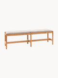 Gallery image 1 - Upholstered Bouclé Bench Cannes