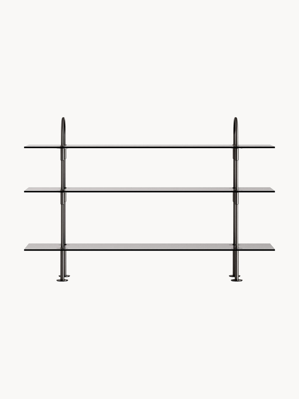 Keen Shelving Unit with Glass Shelves