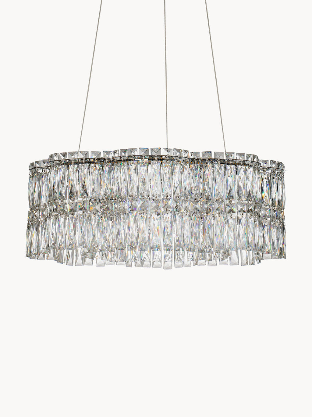 Gallery image 1 - Dimmable LED Crystal Glass Chandelier Nuvia