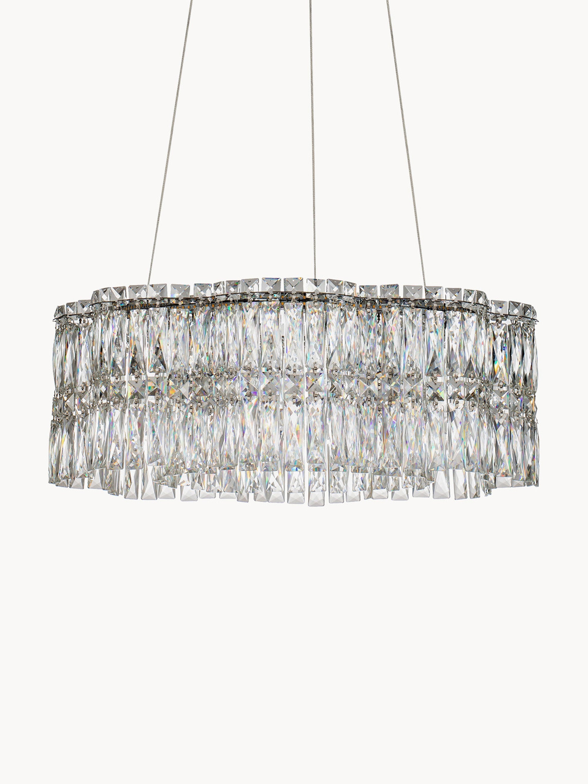 Gallery image 1 - Dimmable LED Crystal Glass Chandelier Nuvia