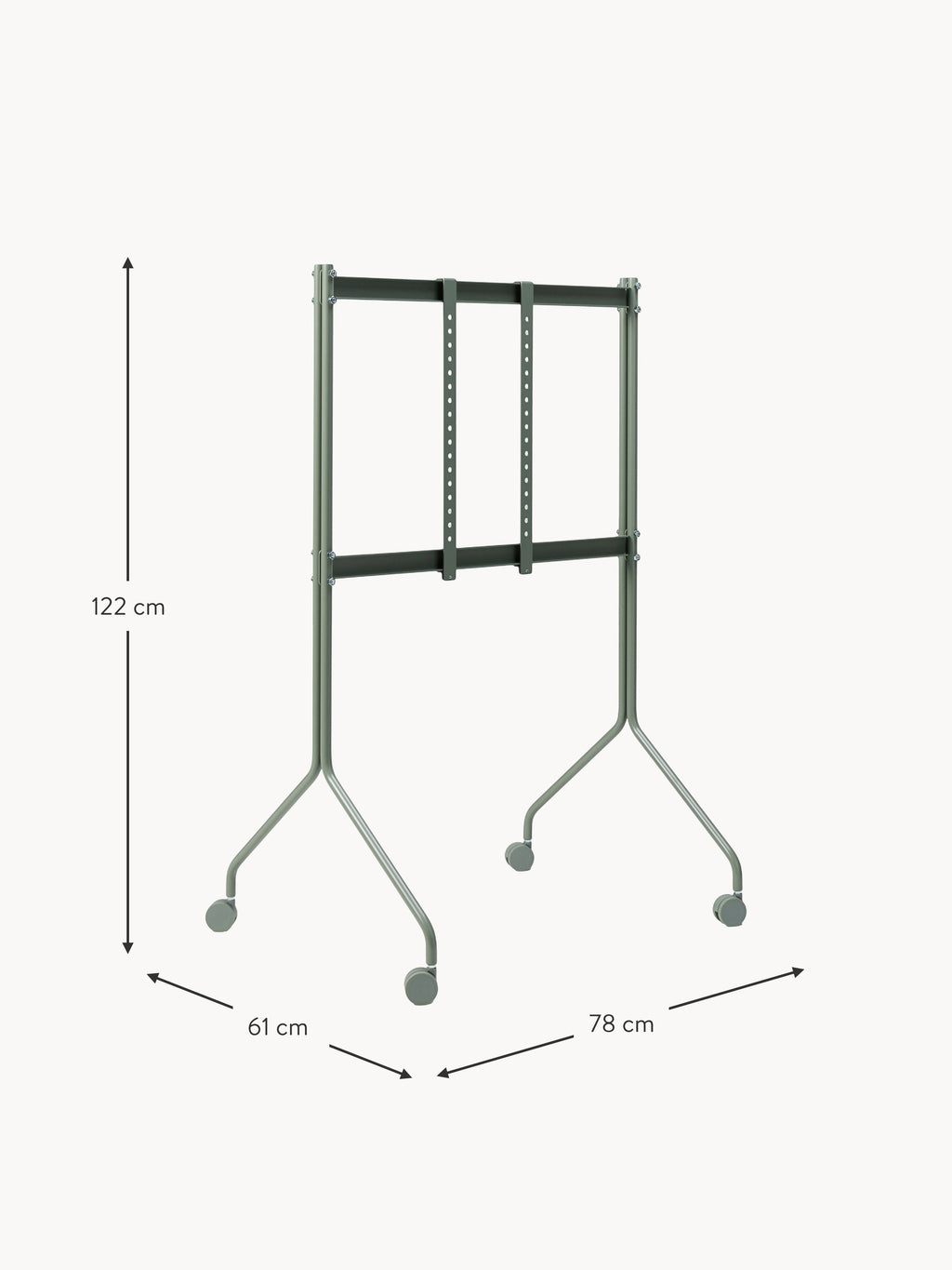 Tall TV Stand Moon Rollin' with Wheels