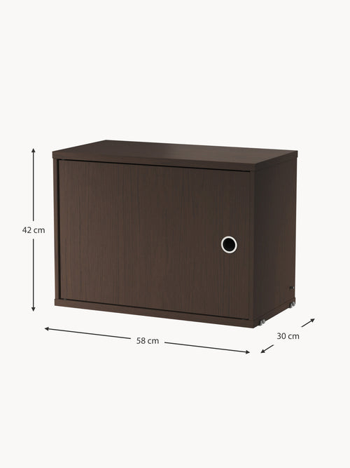 Cabinet String System with Swing Door, W 58 x D 30 cm