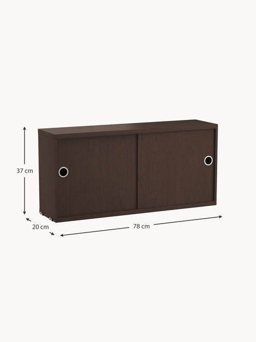 Cabinet String System with Sliding Doors, W 78 x D 20 cm