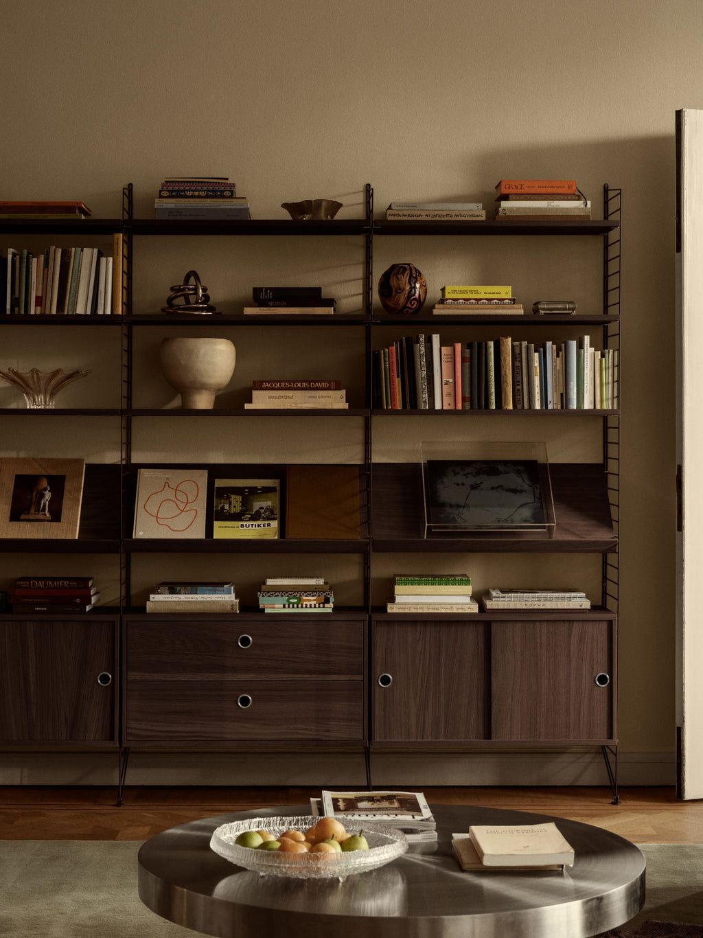 Cabinet String System with Sliding Doors, W 78 x D 20 cm