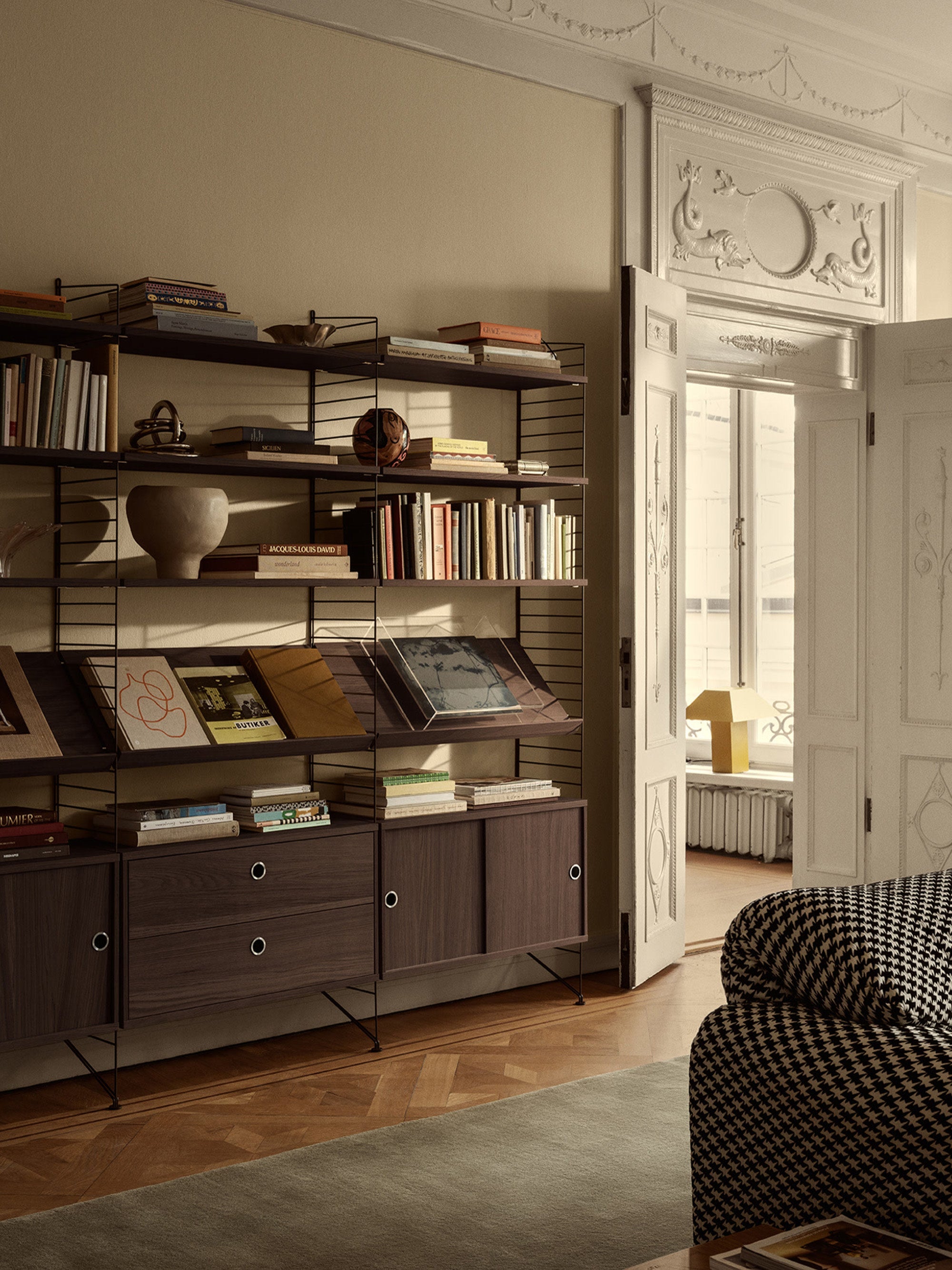 Cabinet String System with Sliding Doors, W 78 x D 20 cm
